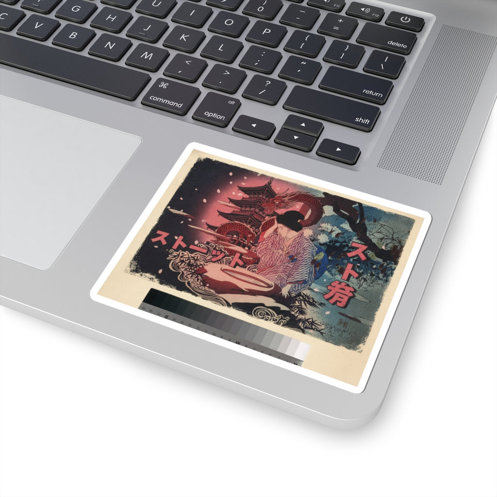 Japanese Street kiss-cut sticker — product view 19