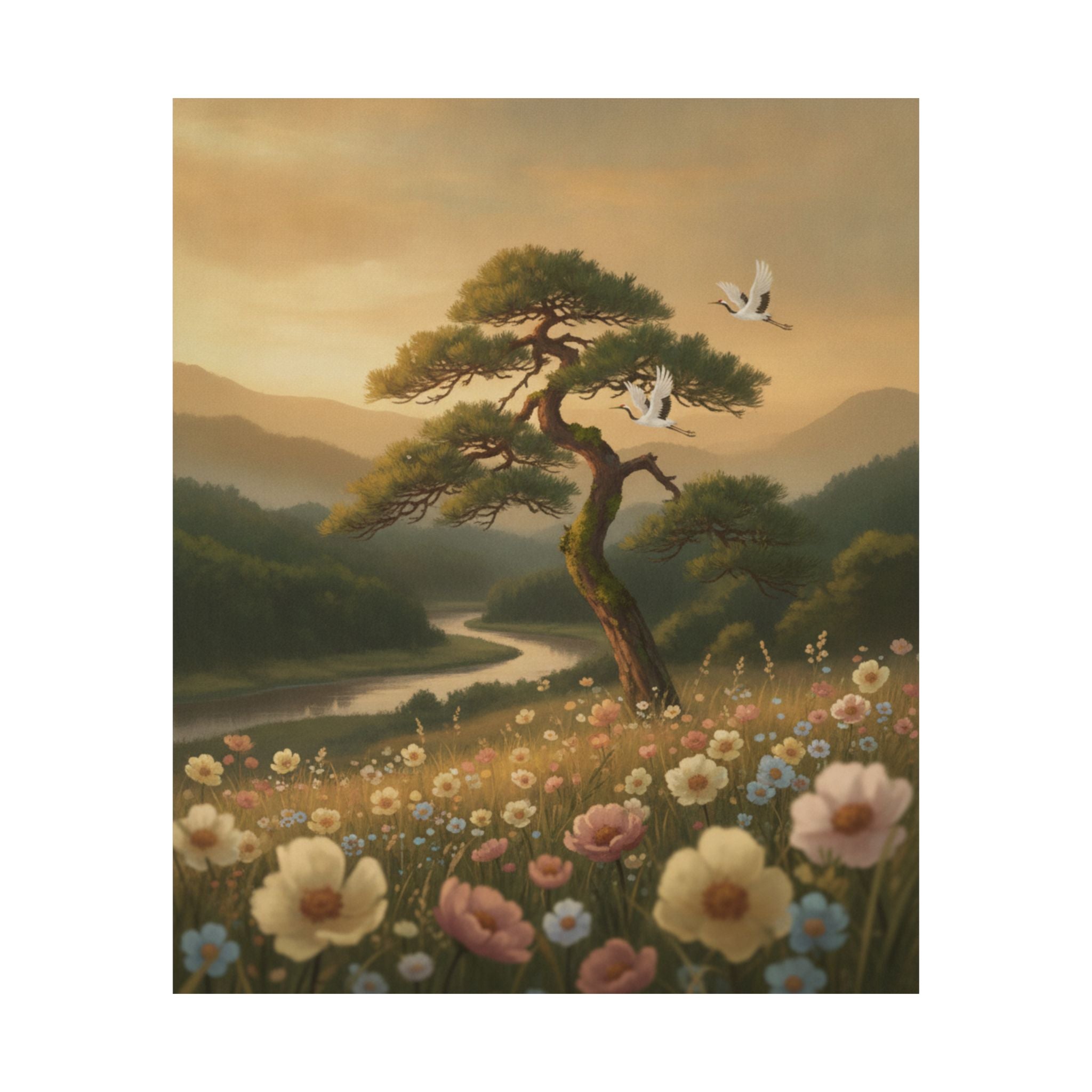 Scenic Nature — Picture Book Of Amusements Of The Eastern Capital (Ehon Azuma Asobi) — Matte Poster
