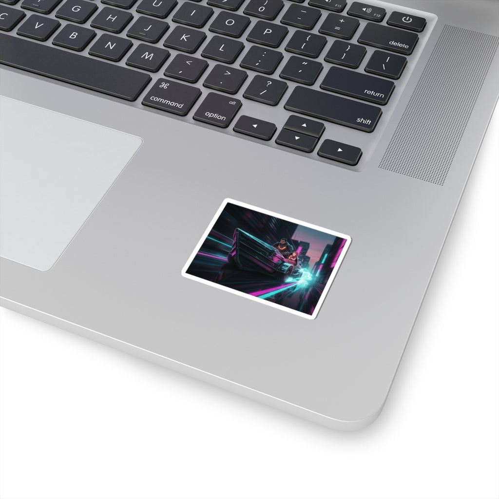 Fast Furious — 'Black Ship' (Kurofune), Illustration From Bugei Kurabu (Literary Club) — Kiss-Cut Sticker