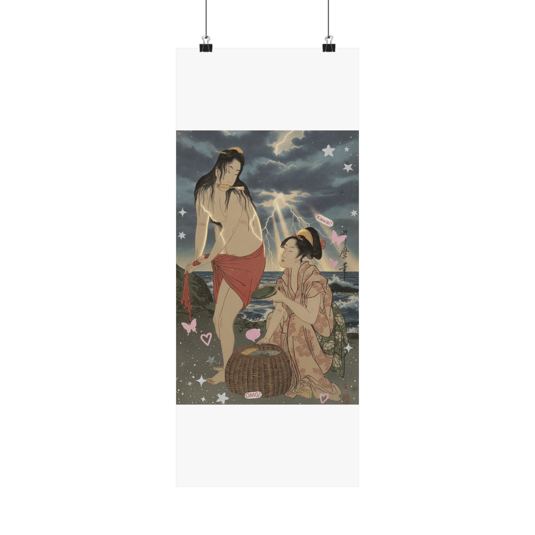 Dramatic Storm — Abalone Divers — Matte Poster