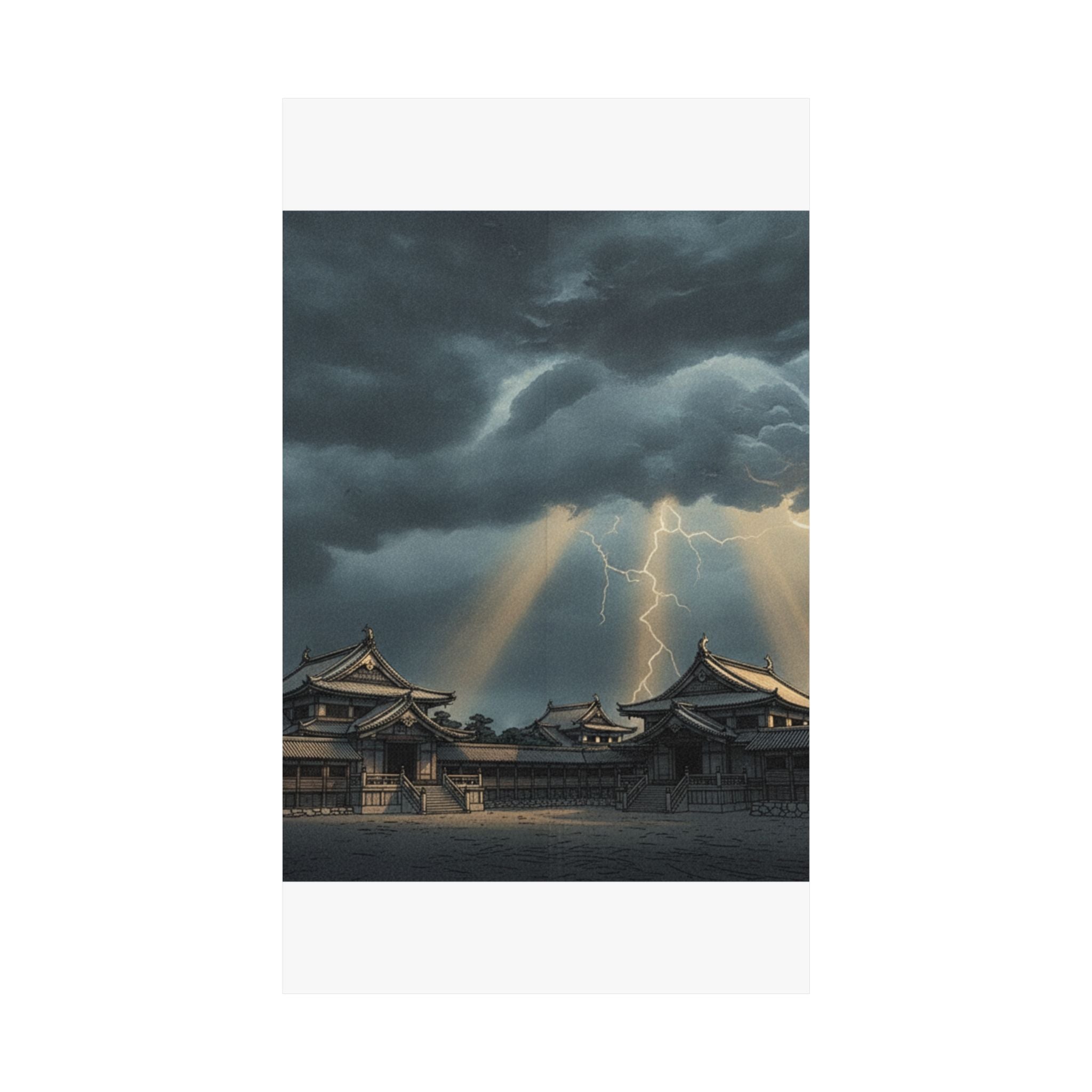 Dramatic Storm — The Inner Palace Of Chiyoda (Chiyoda No Ōoku) — Matte Poster
