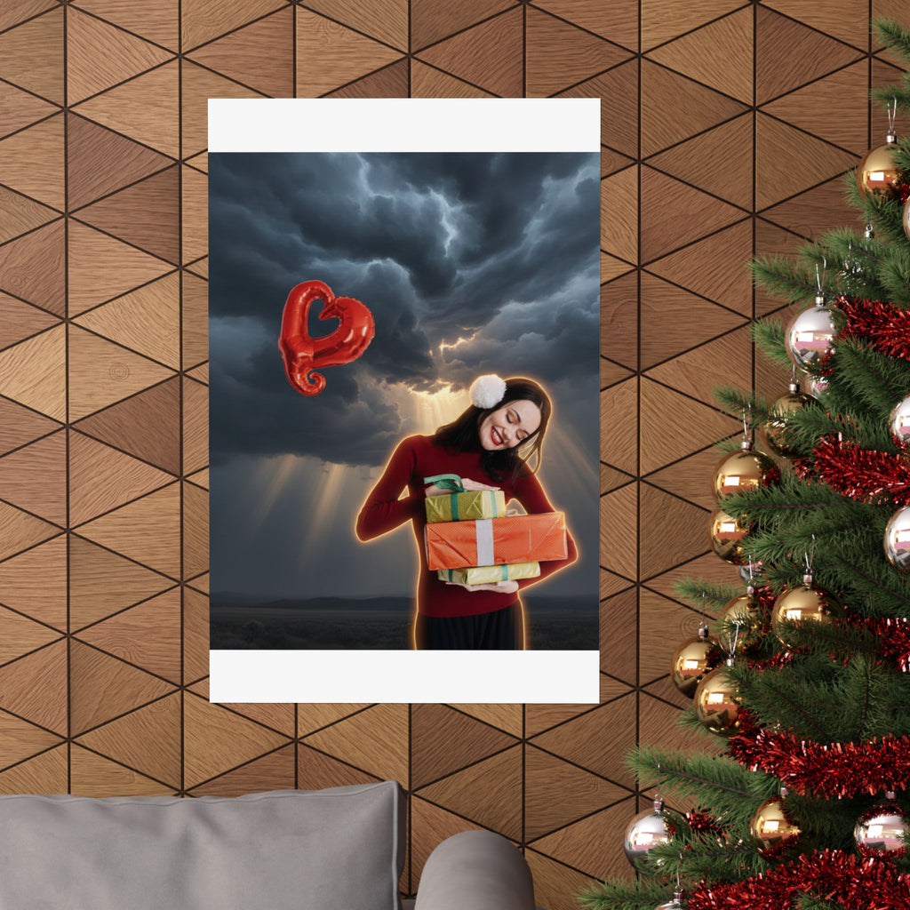 Dramatic Storm — Person — Matte Poster