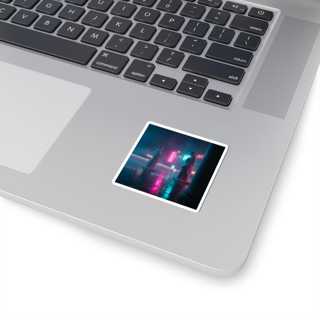 Neon Noir kiss-cut sticker — product view 11