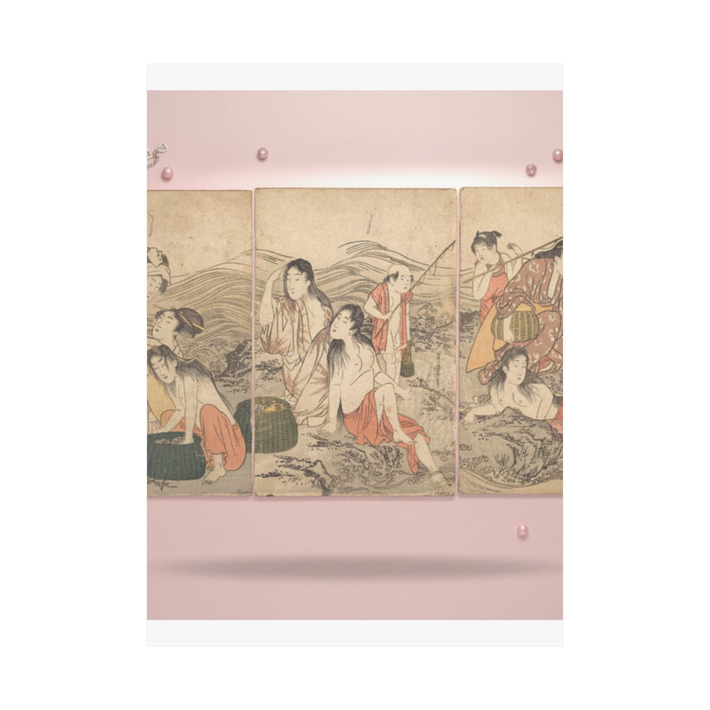 Product Marketing — Girl Fishers And Bathers — Matte Poster