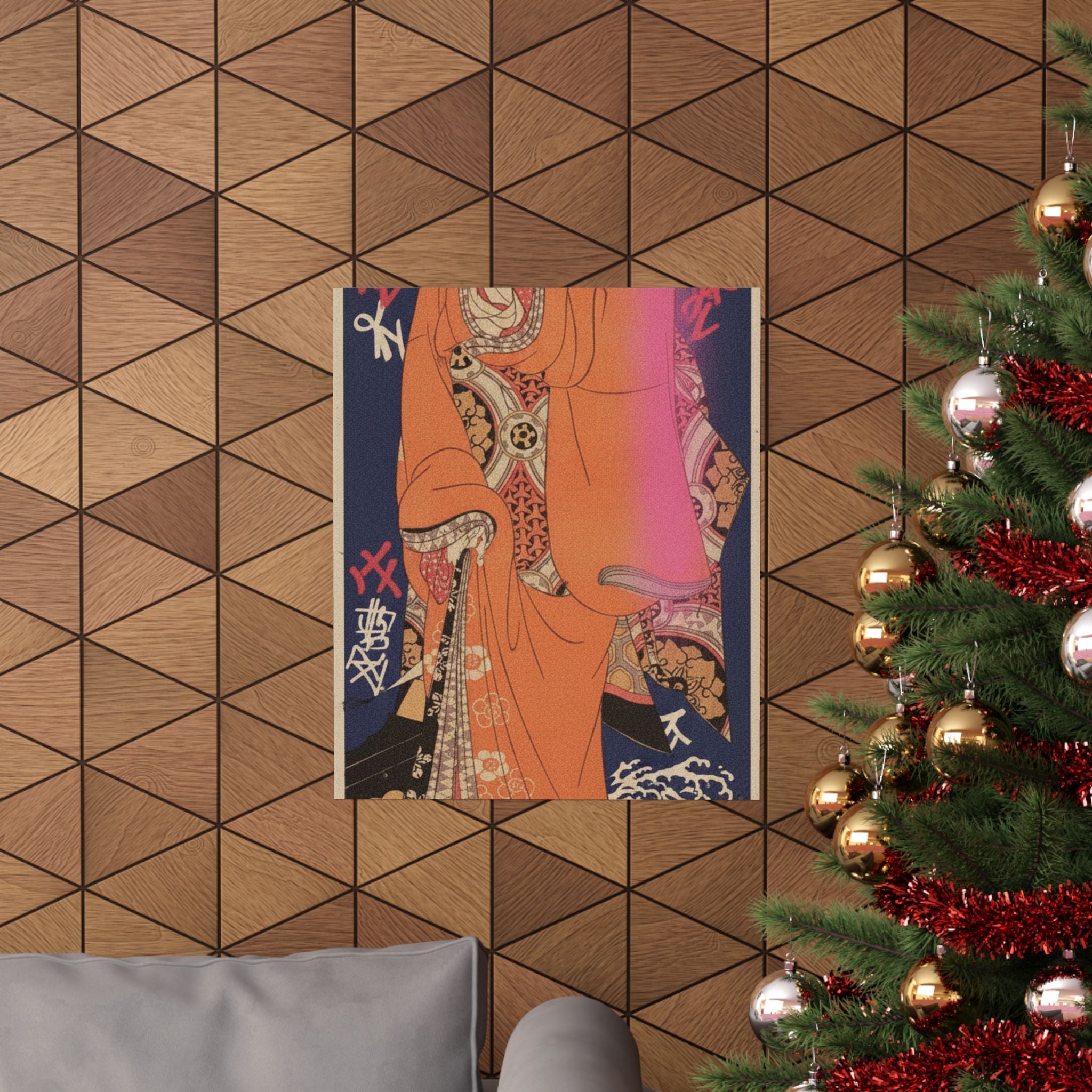 Japanese Street — Geisha, Probably A Singing Girl — Matte Poster