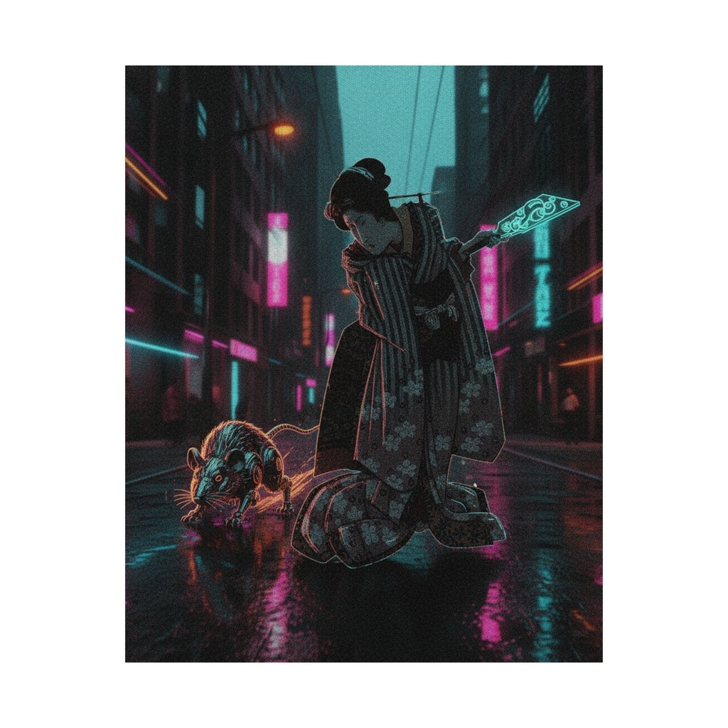Fast Furious — New Year Greeting Card For "Rat" Year — Matte Poster