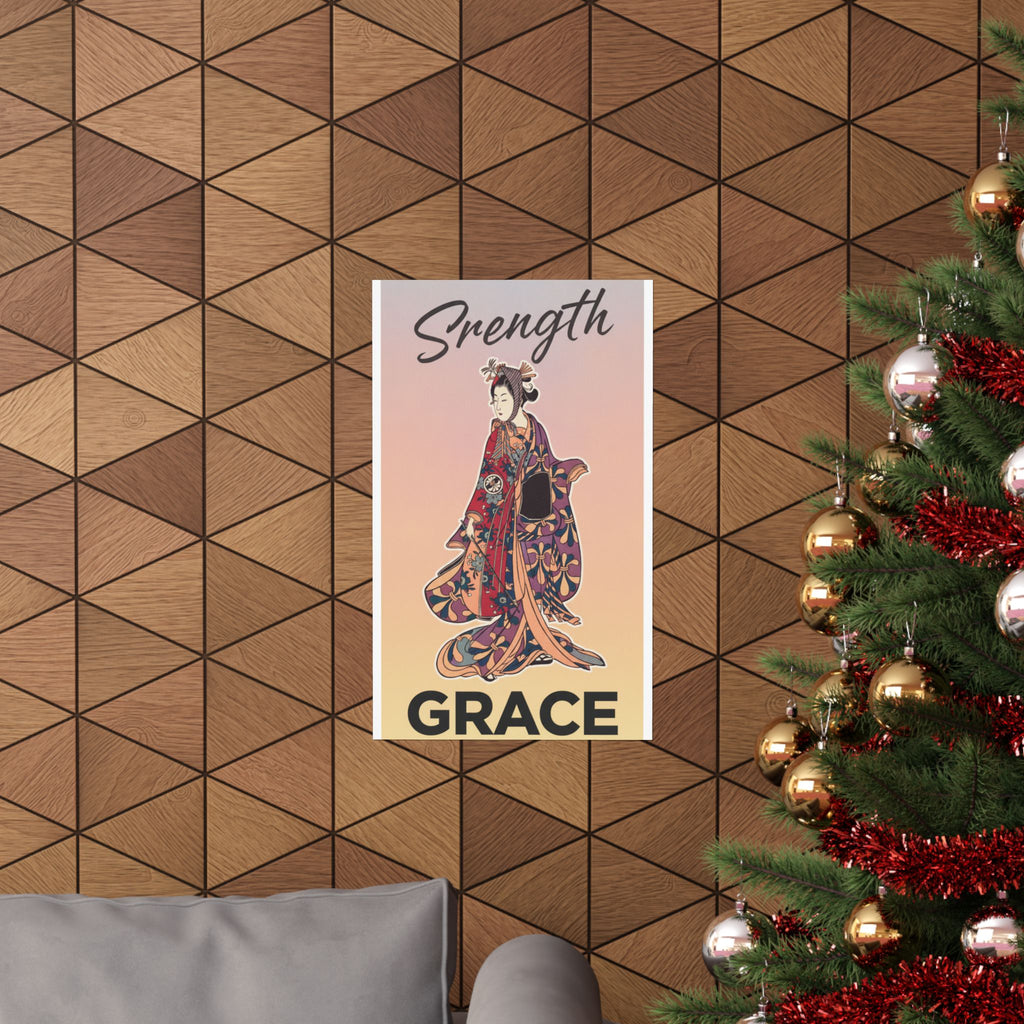 Affirmation — Segawa Kikunojō Ii As A Woman Standing — Matte Poster