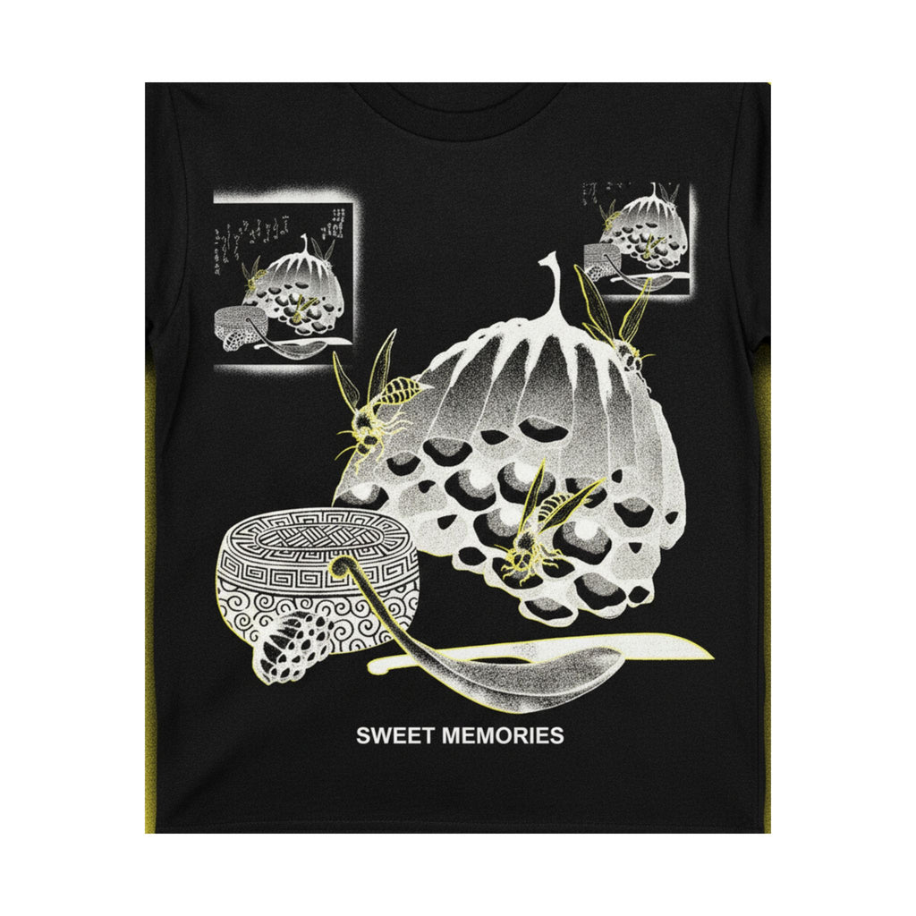 Streetwear Collage — Hives With Wasps, And A Box With A Spoon For Honey — Matte Poster