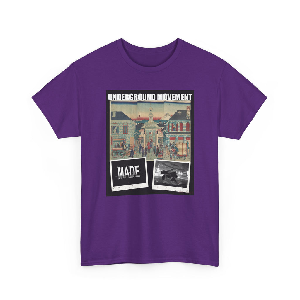 UNDERGROUND MOVEMENT | Illustration Of Foreign Residences And The Catholic Church In Yokohama (Yokohama Collage Tee — Graphic Tee