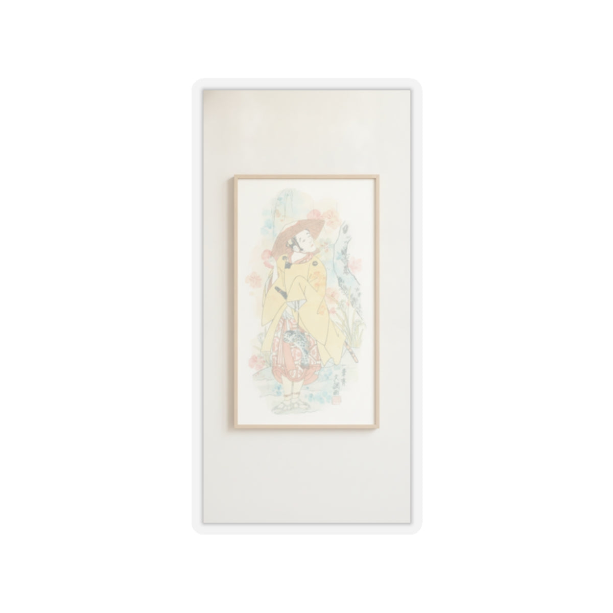 Watercolor — Arashi Otohachi I — Kiss-Cut Sticker