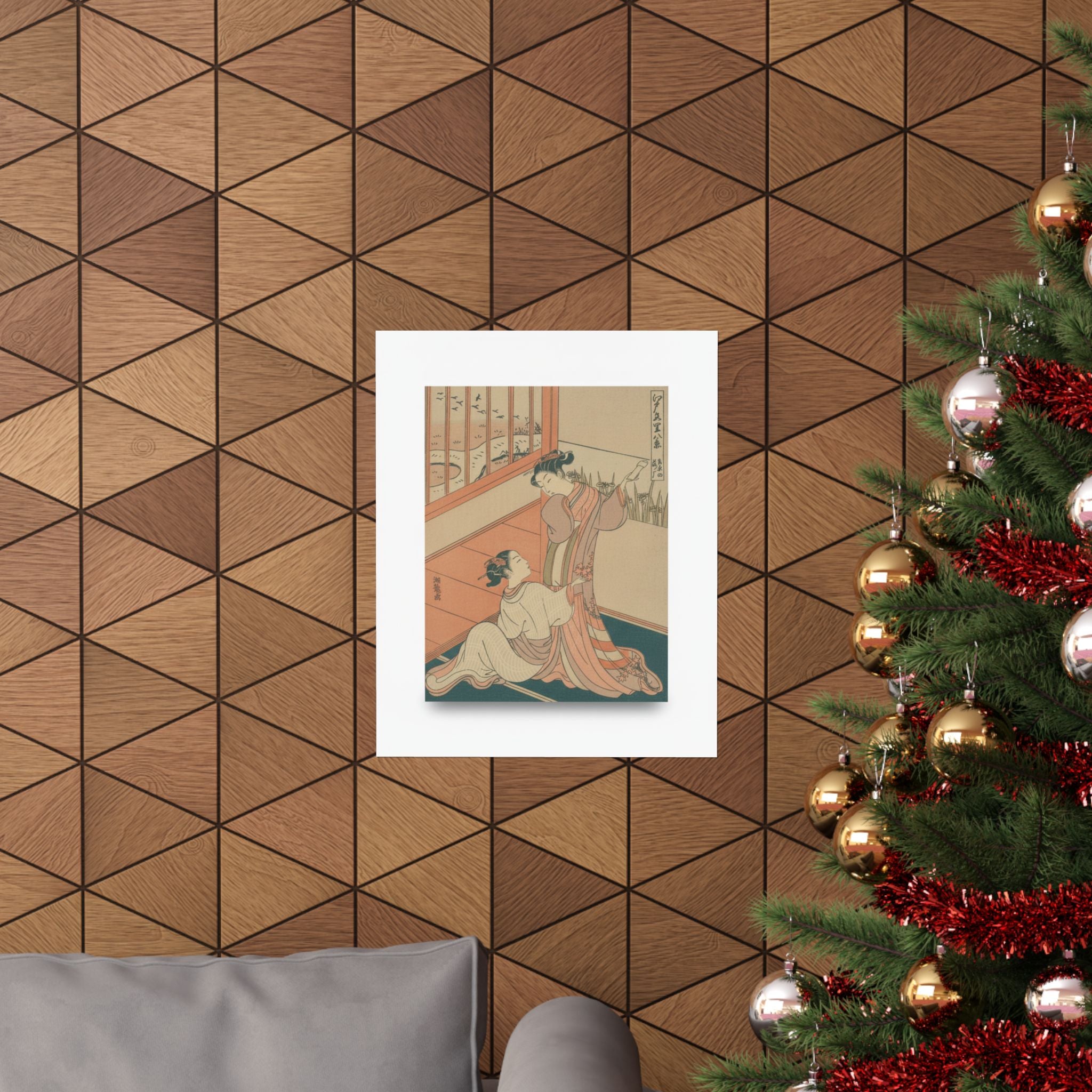 Ecommerce Main — The Flying Down Of Wild Geese At Yoshiwara — Matte Poster