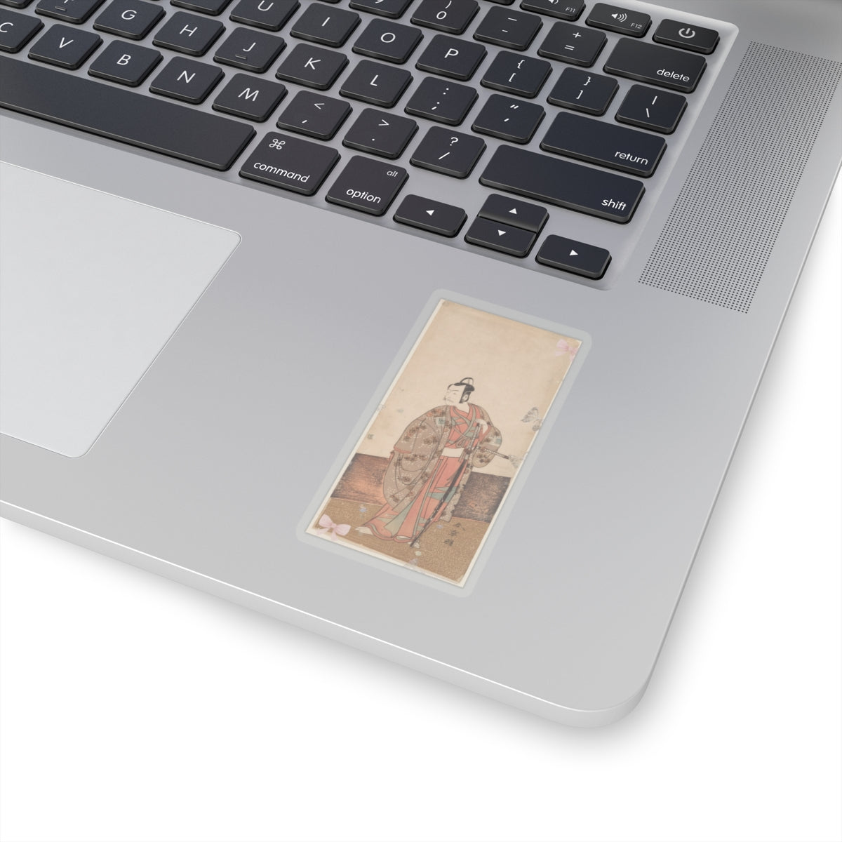 Ecommerce Main — The Actor Ichikawa Danjuro V Standing Inside Of A House And In Front Of An Engaw — Kiss-Cut Sticker