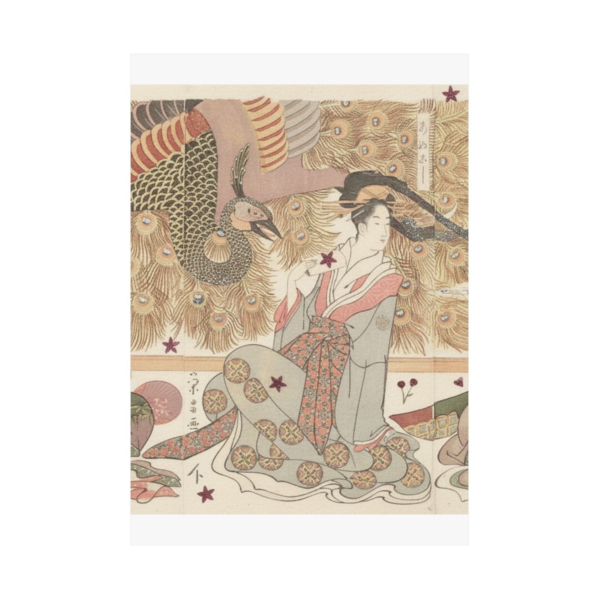 Botanical — Interior Of The House Called Ōgiya — Matte Poster