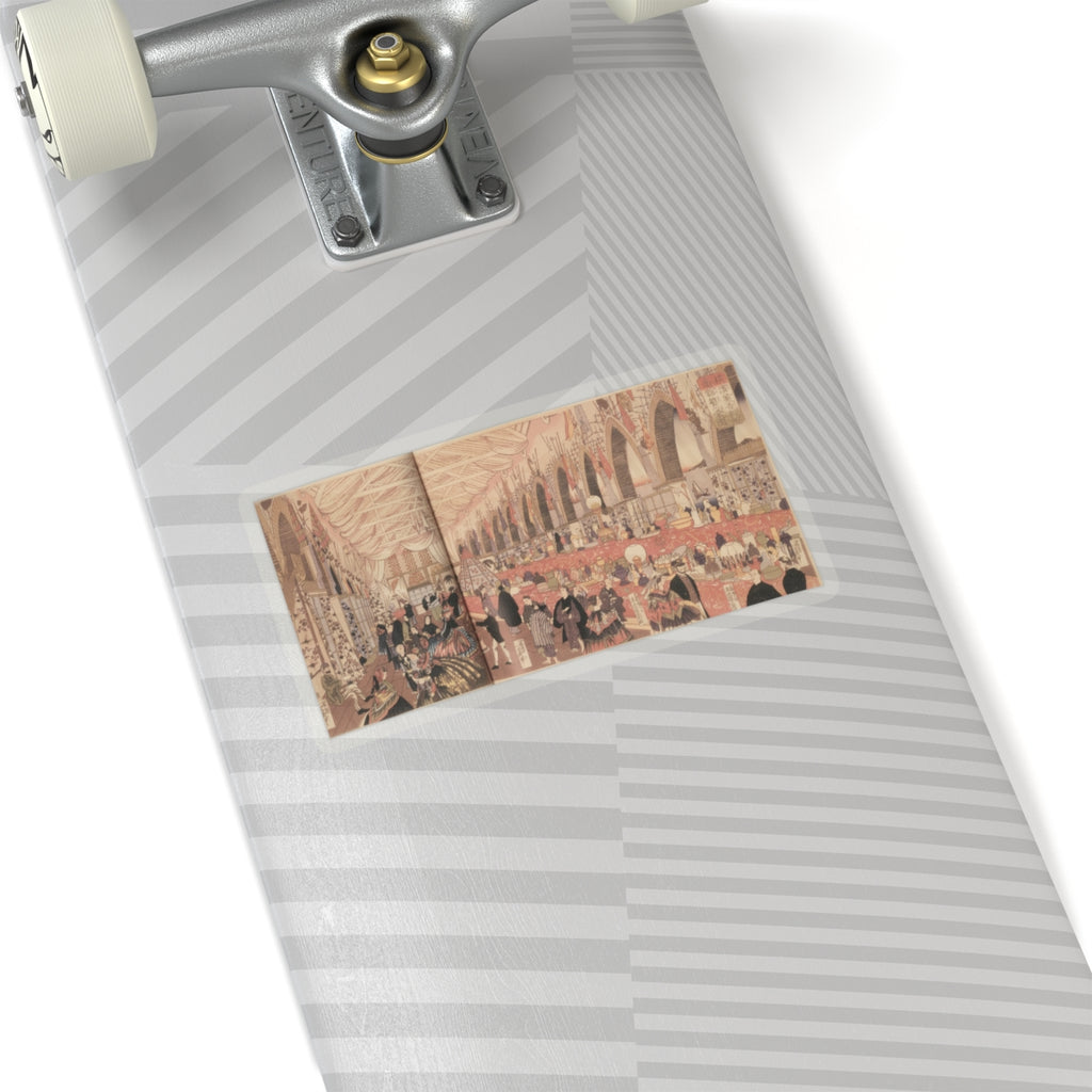 Southern Sunset — Picture Of A Prosperous English Trading Firm In Yokohama — Kiss-Cut Sticker