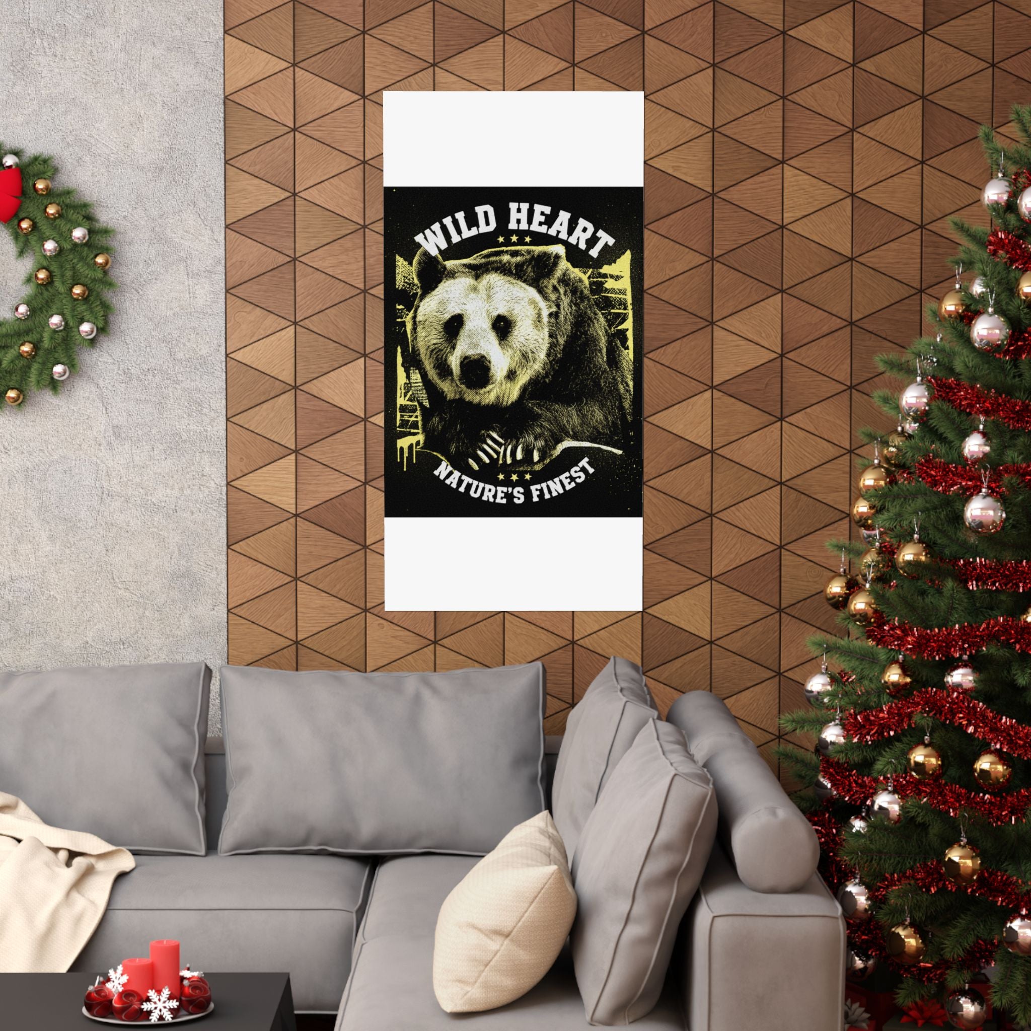 Streetwear Collage — Bear — Matte Poster