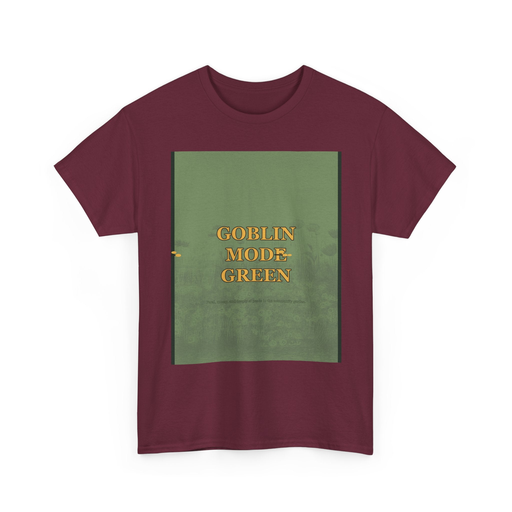 GOBLIN MODE GREEN graphic tee — product view 3