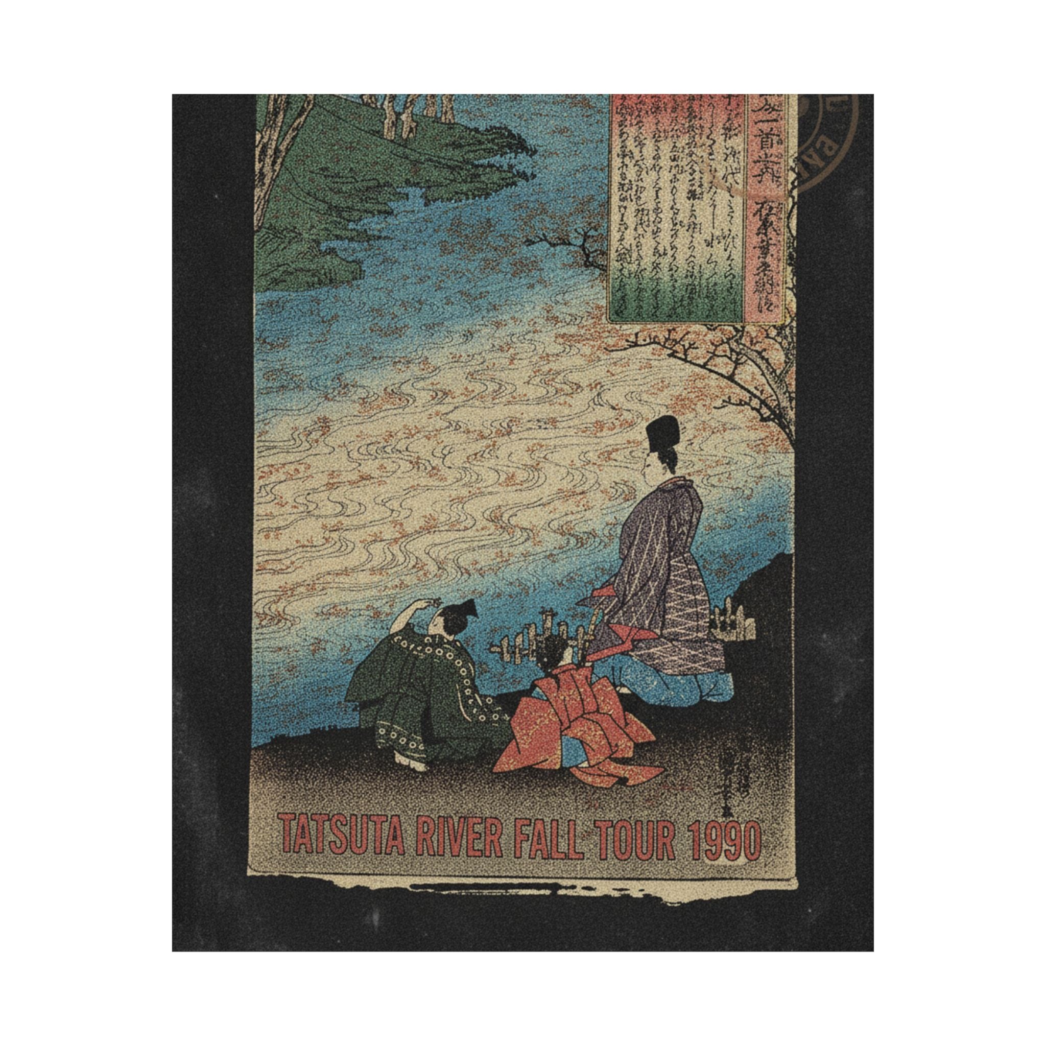 Vintage Bootleg — Poet With Two Pages On The Banks Of The Tatsuta — Matte Poster