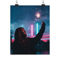 Neon Noir — Person — Matte Poster