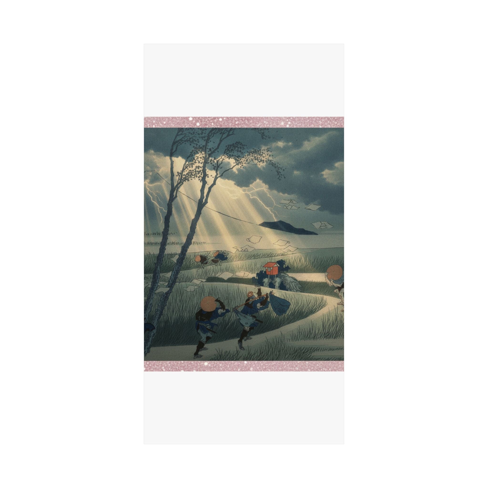 Dramatic Storm — Ejiri In Suruga Province (Sunshū Ejiri), From The Series Thirty-Six Views Of Mou — Matte Poster