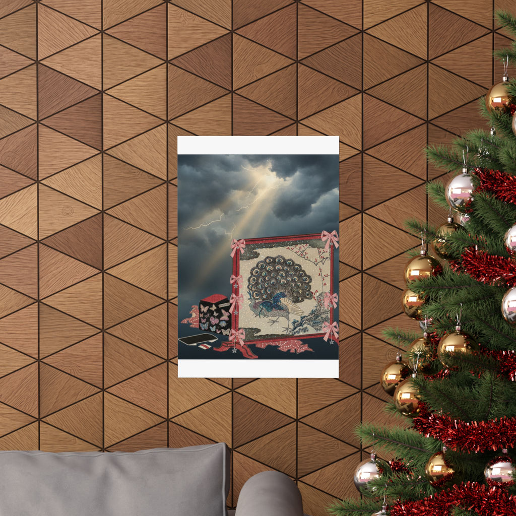 Dramatic Storm — Screen And Lady'S Work-Box — Matte Poster