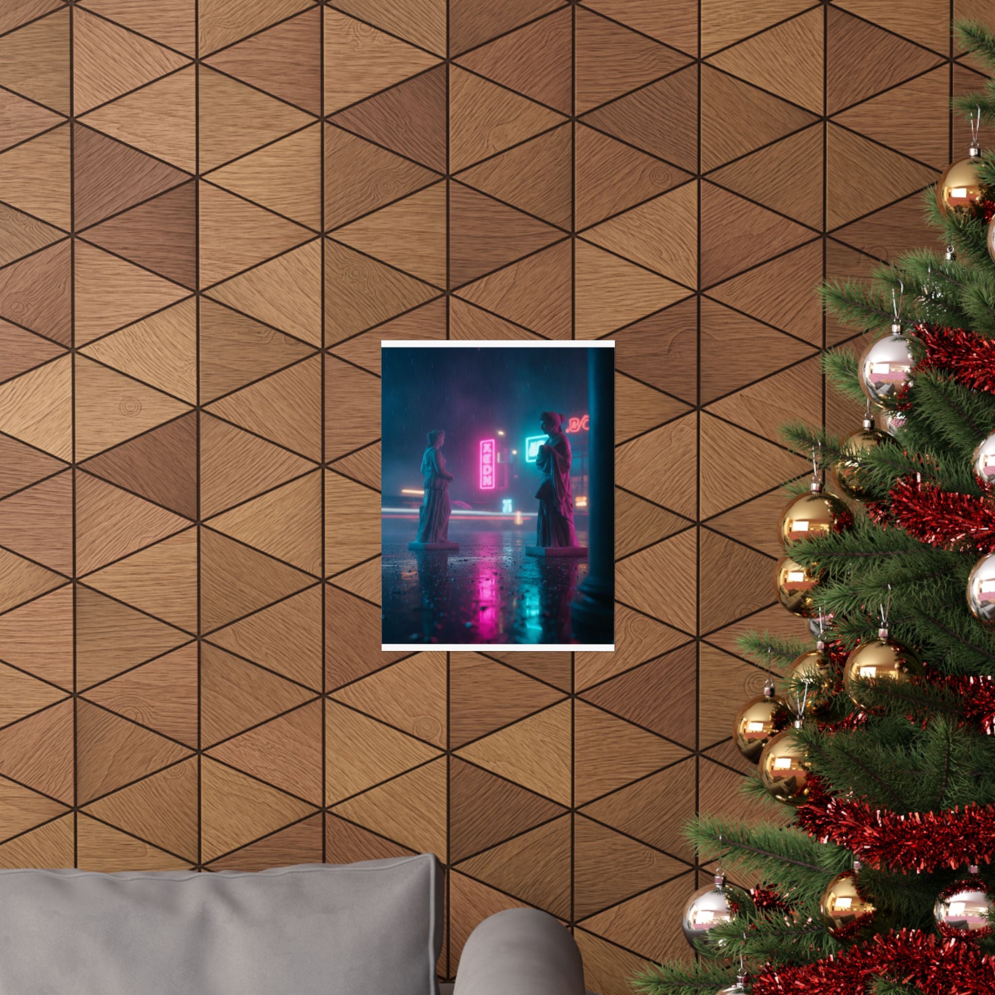 Neon Noir — Person — Matte Poster