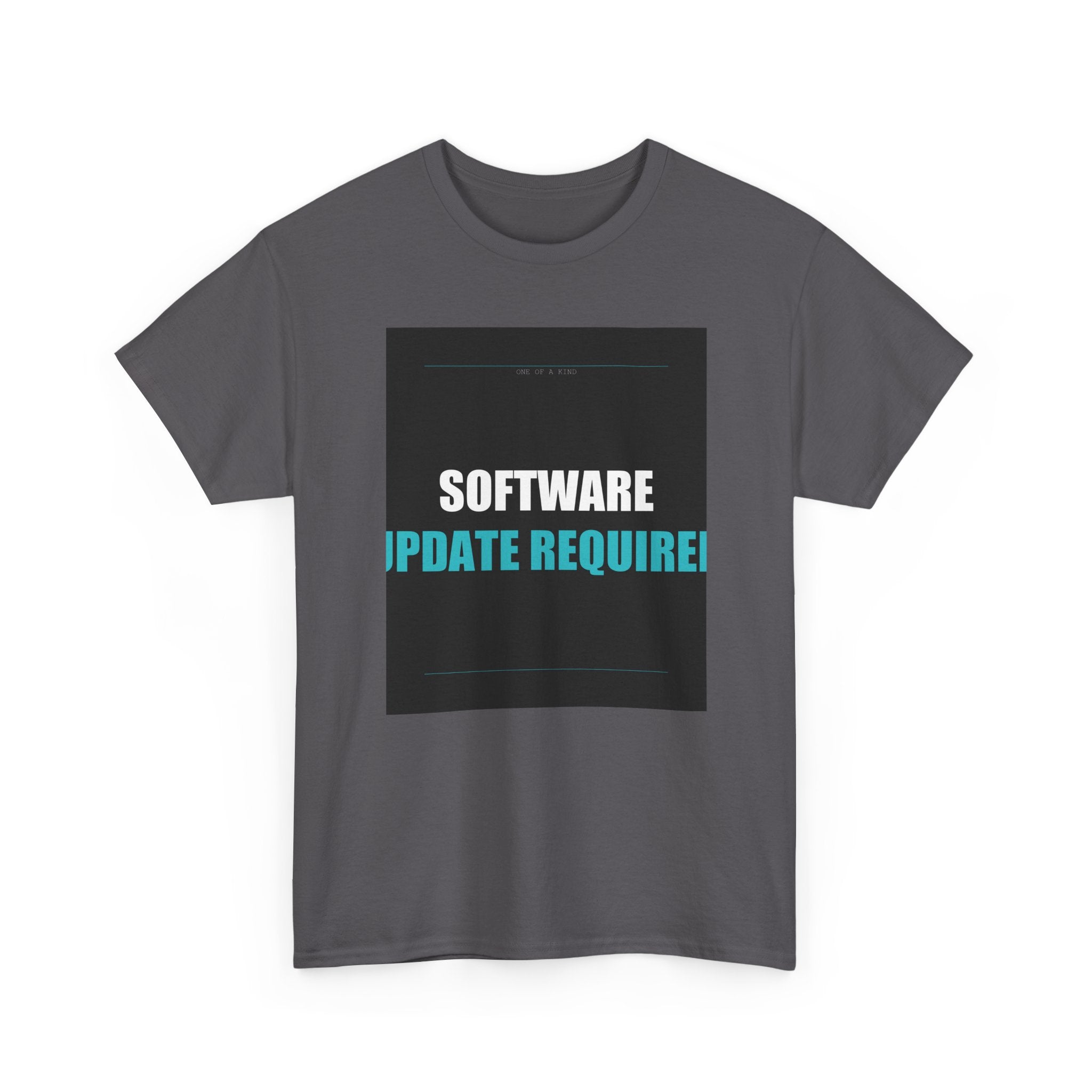 SOFTWARE UPDATE REQUIRED Cyan Type Graphic Tee