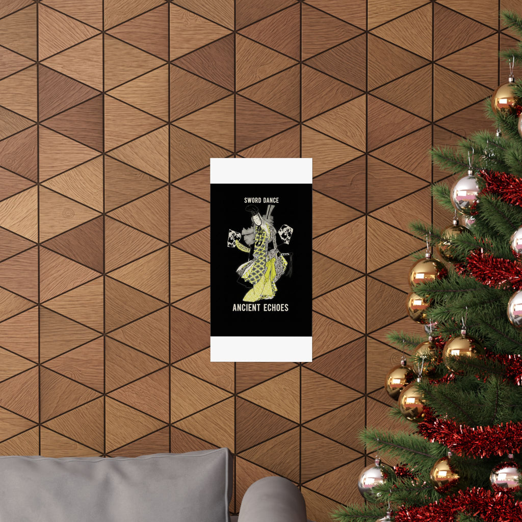 Streetwear Collage — Dancing Girl Wearing A Sword — Matte Poster