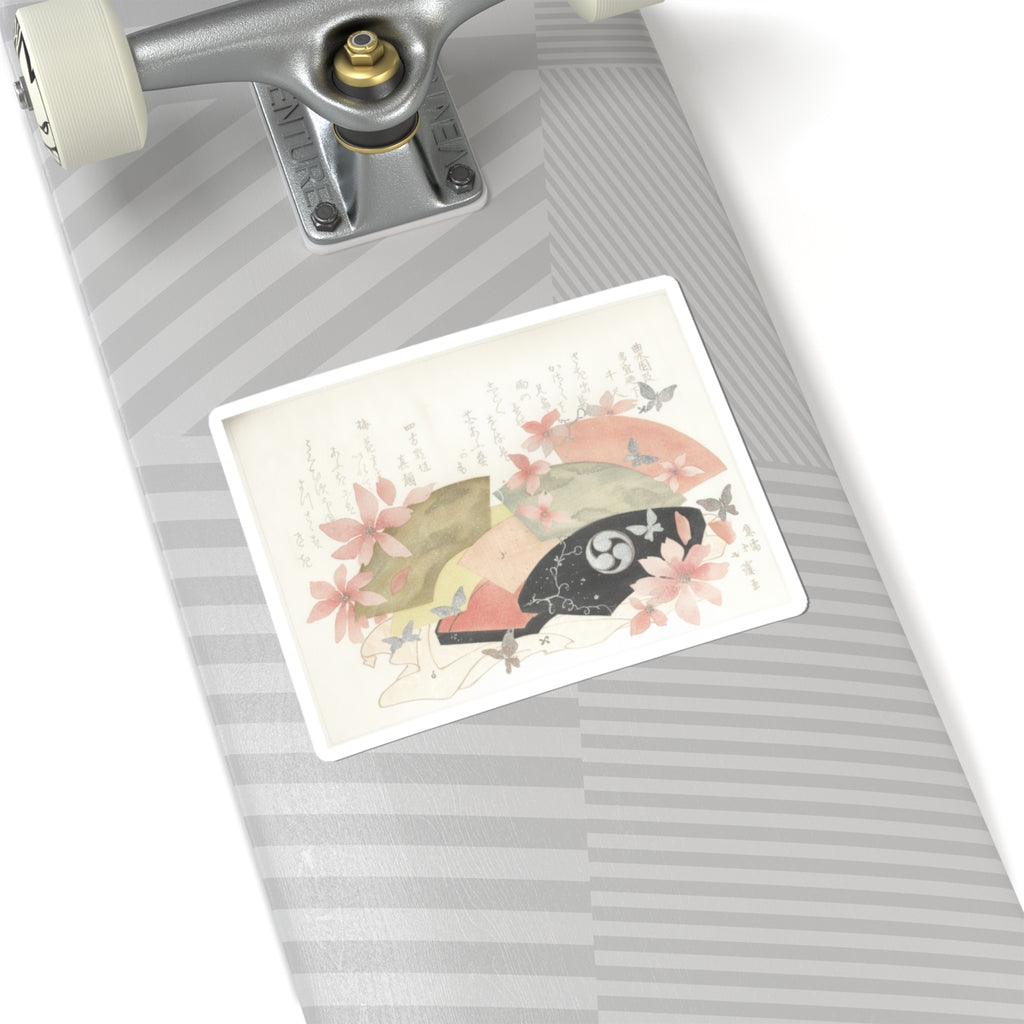 Watercolor — Fan-Box With Fans — Kiss-Cut Sticker