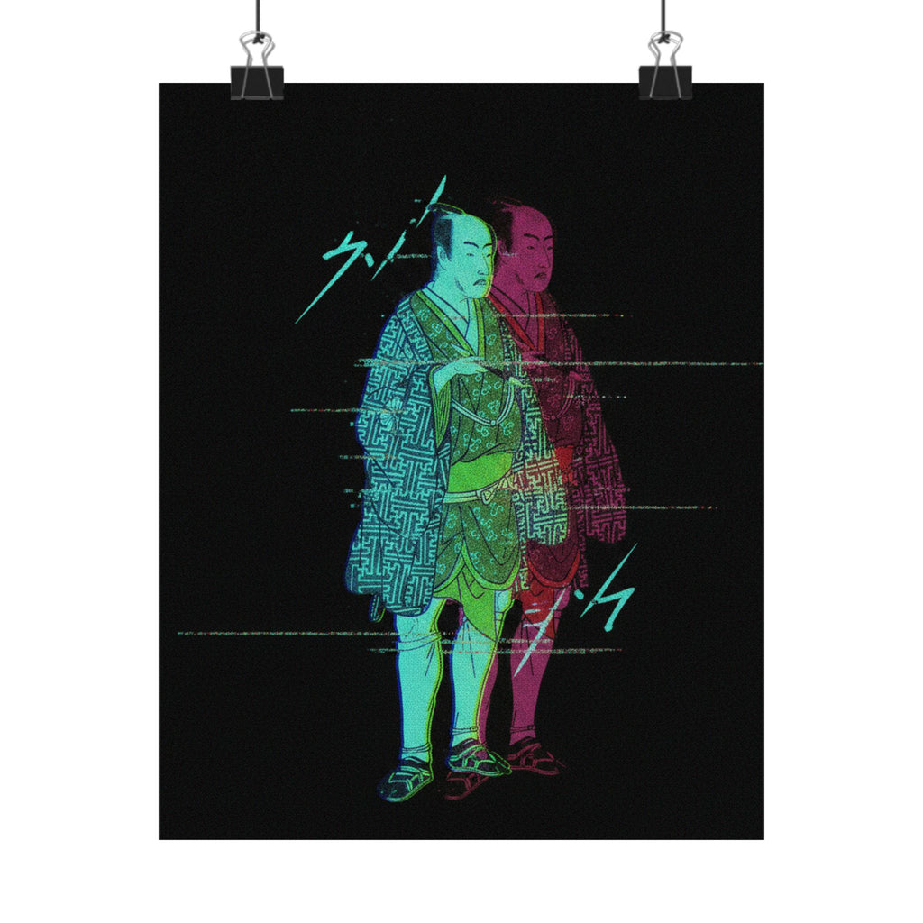 Glitch Culture — The Fourth Matsumoto Koshiro As A Man Dressed In A Short Kimono — Matte Poster