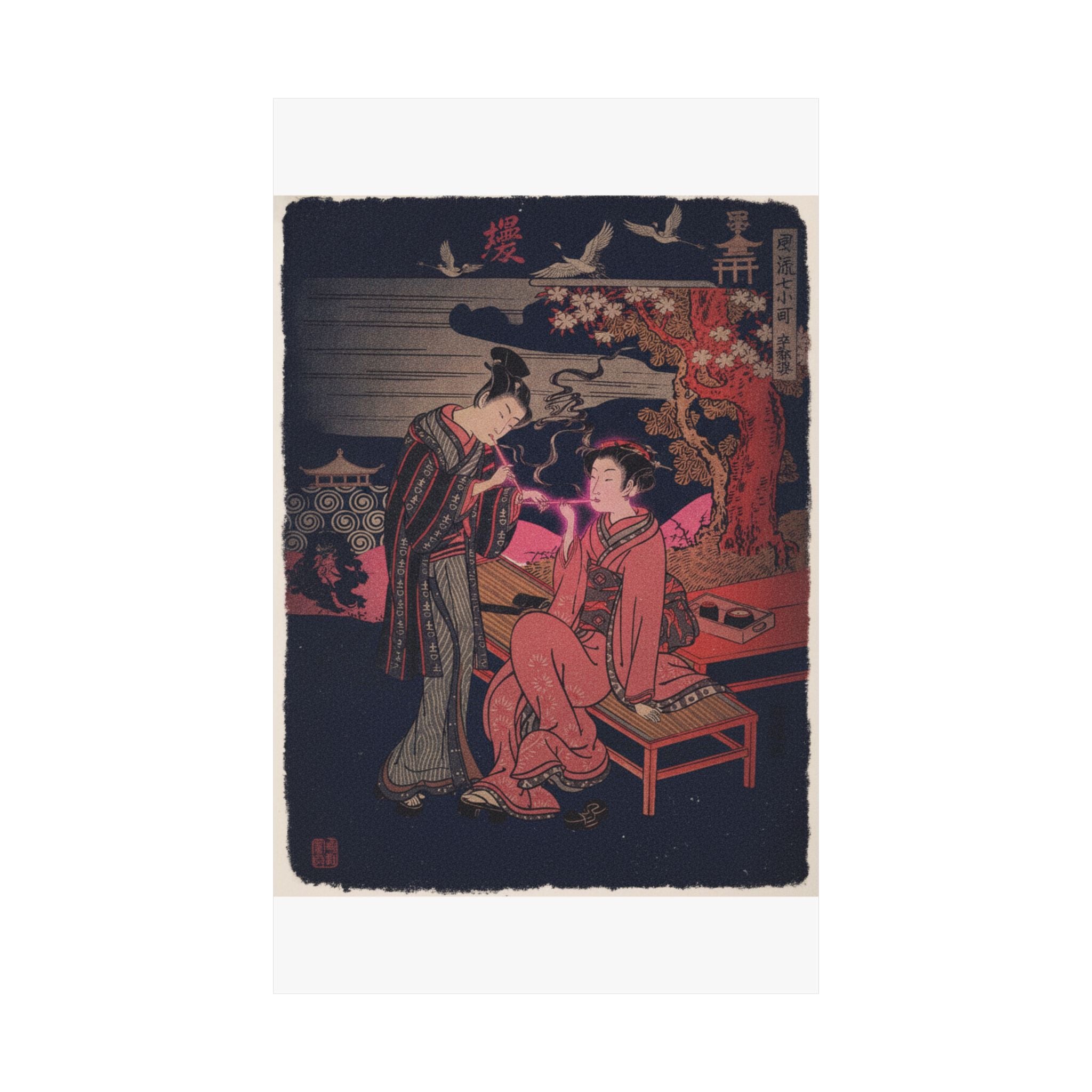 Japanese Street — Sotoba; One Of Seven Komachi — Matte Poster