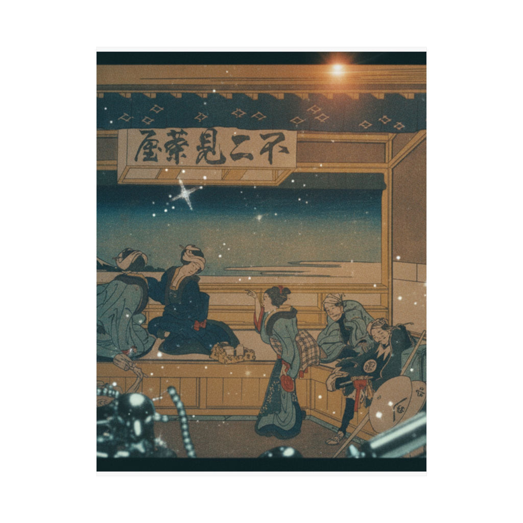 Cinematic — Yoshida On The Tōkaidō (Tōkaidō Yoshida), From The Series Thirty-Six Views Of Mo — Matte Poster