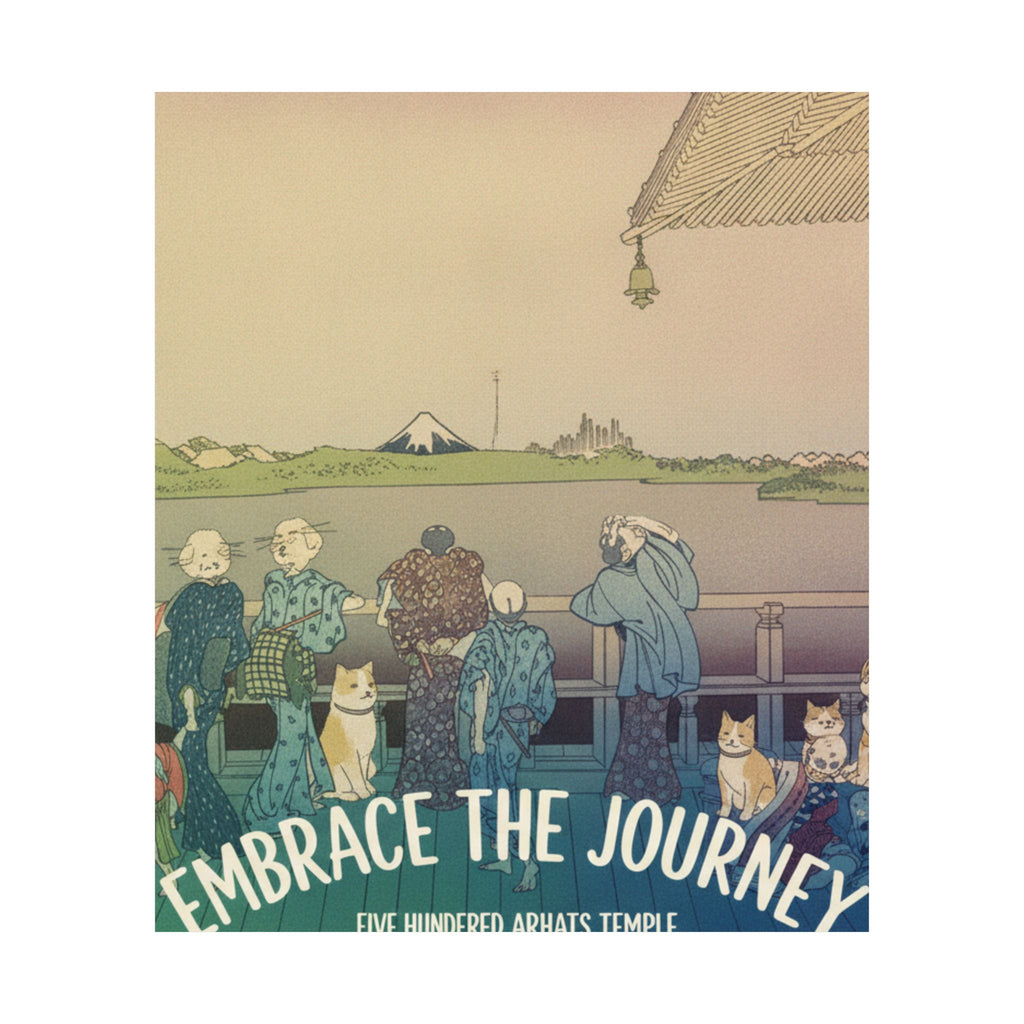 Affirmation — Sazai Hall At The Temple Of The Five Hundred Arhats (Gohyaku Rakanji Sazaidō), F — Matte Poster