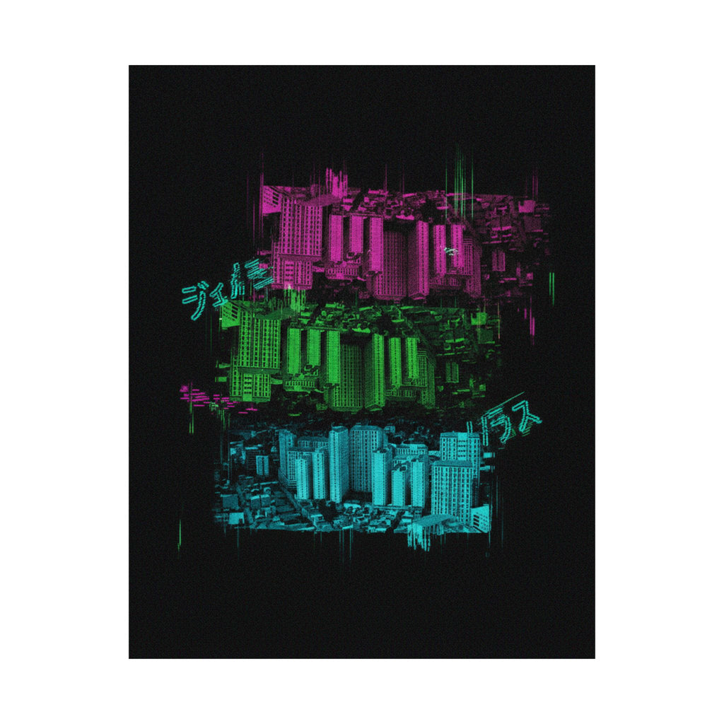 Glitch Culture — Cityscape — Matte Poster