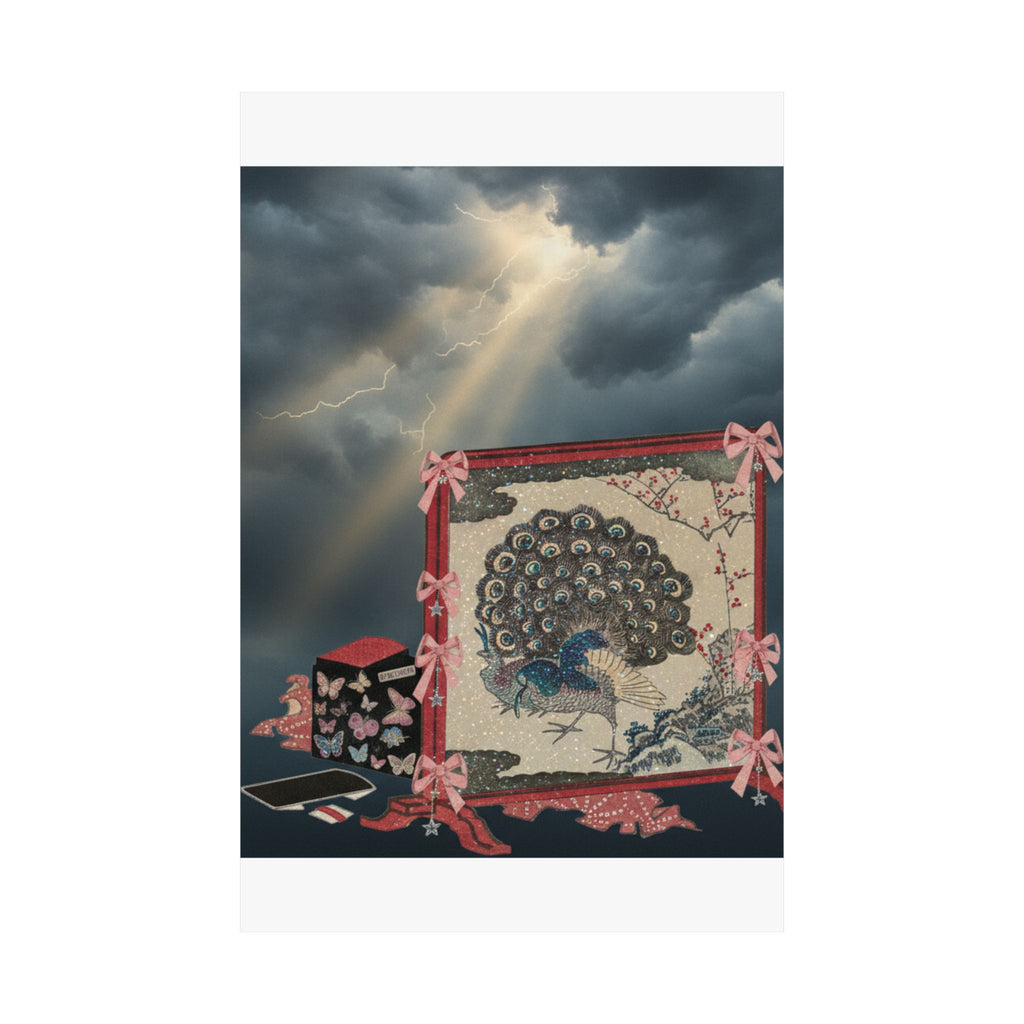 Dramatic Storm — Screen And Lady'S Work-Box — Matte Poster