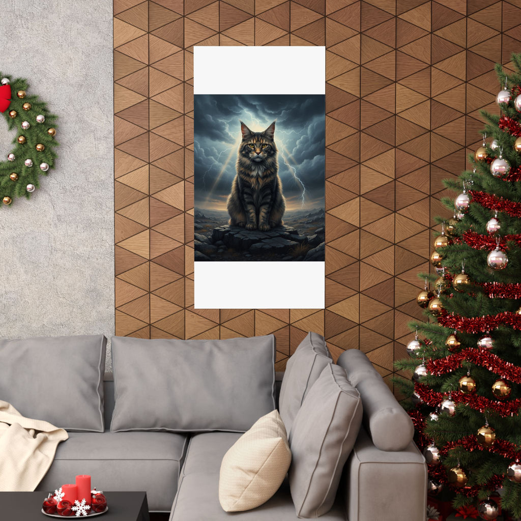 Dramatic Storm — Cat — Matte Poster