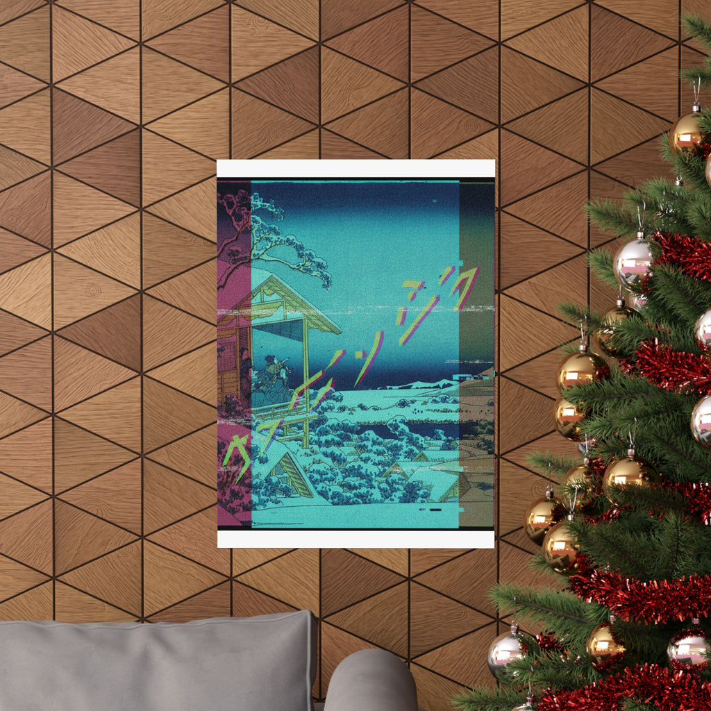 Glitch Culture — Morning After The Snow At Koishikawa In Edo (Koishikawa Yuki No Ashita),  From T — Matte Poster