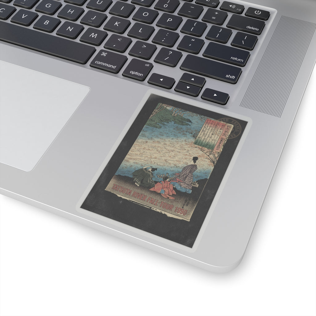 Vintage Bootleg — Poet With Two Pages On The Banks Of The Tatsuta — Kiss-Cut Sticker
