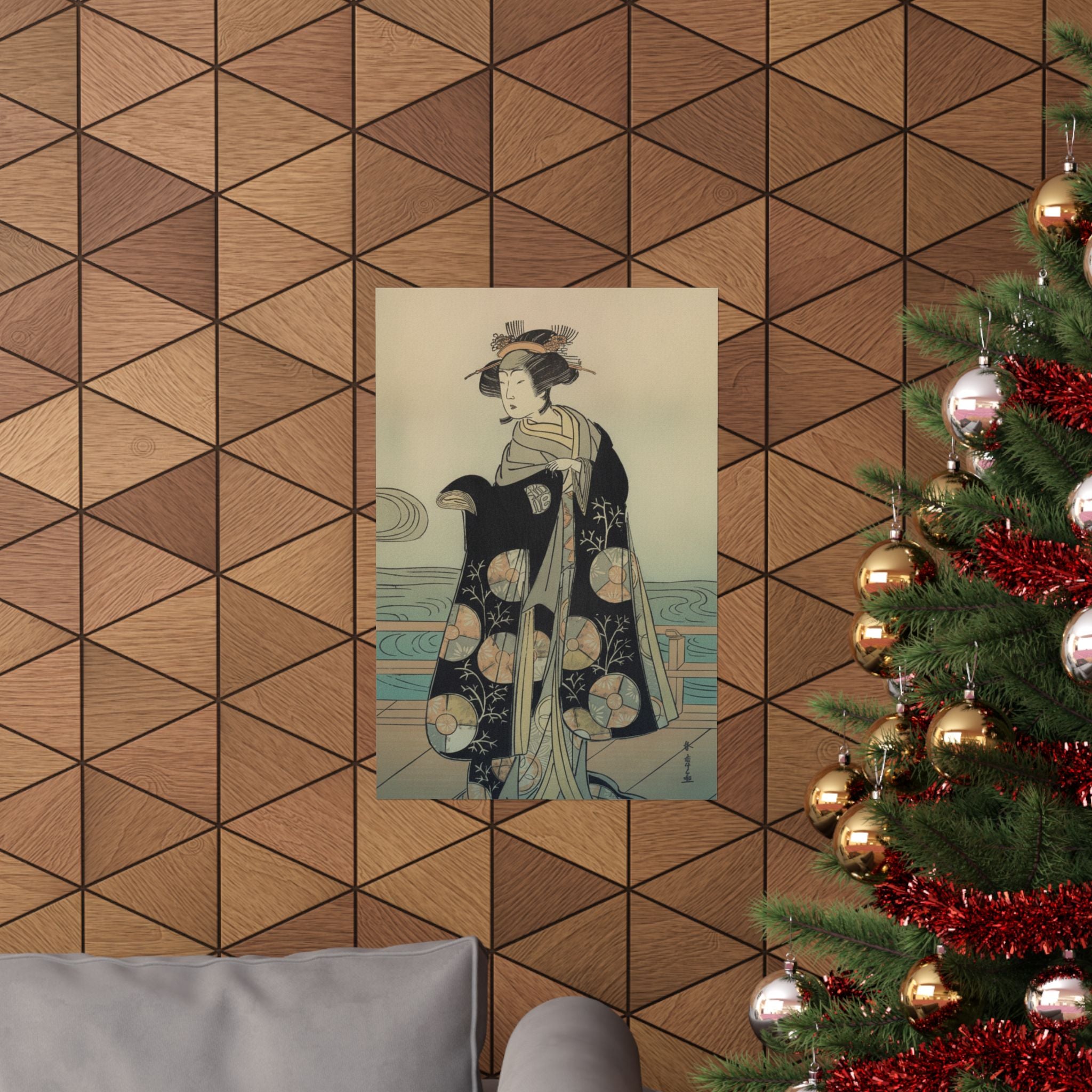 Affirmation — Yoshizawa Iroha As A Woman Standing On The Engawa Of A House By A River — Matte Poster