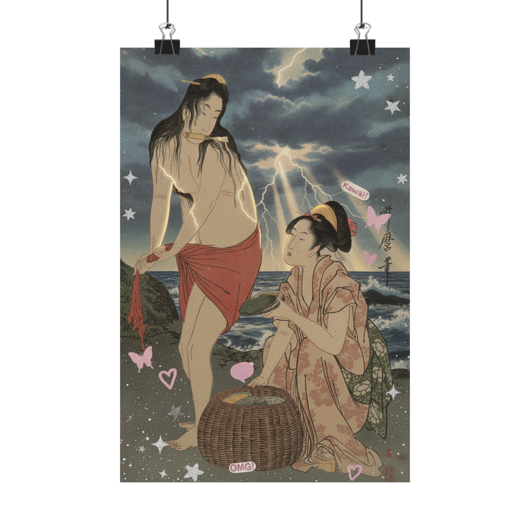 Dramatic Storm — Abalone Divers — Matte Poster