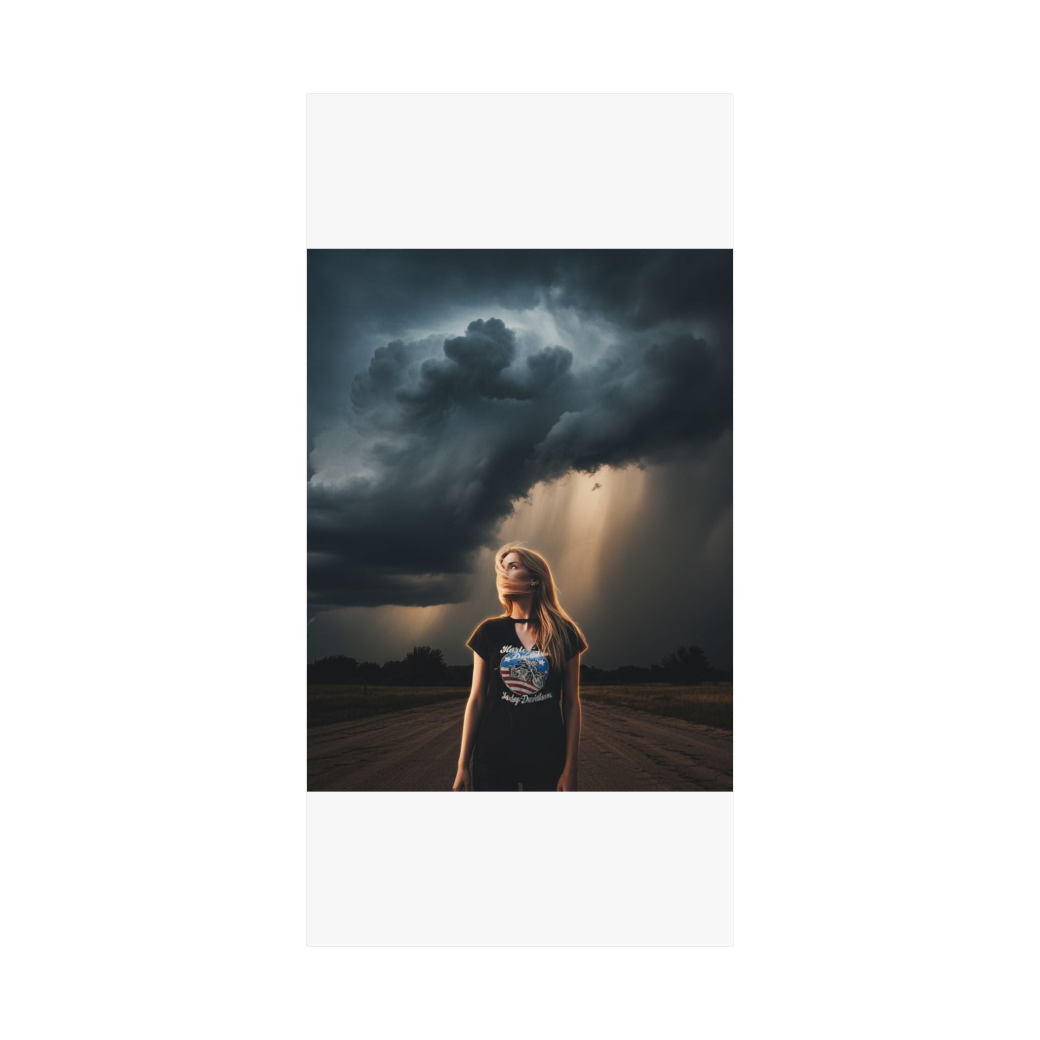 Dramatic Storm — Person — Matte Poster