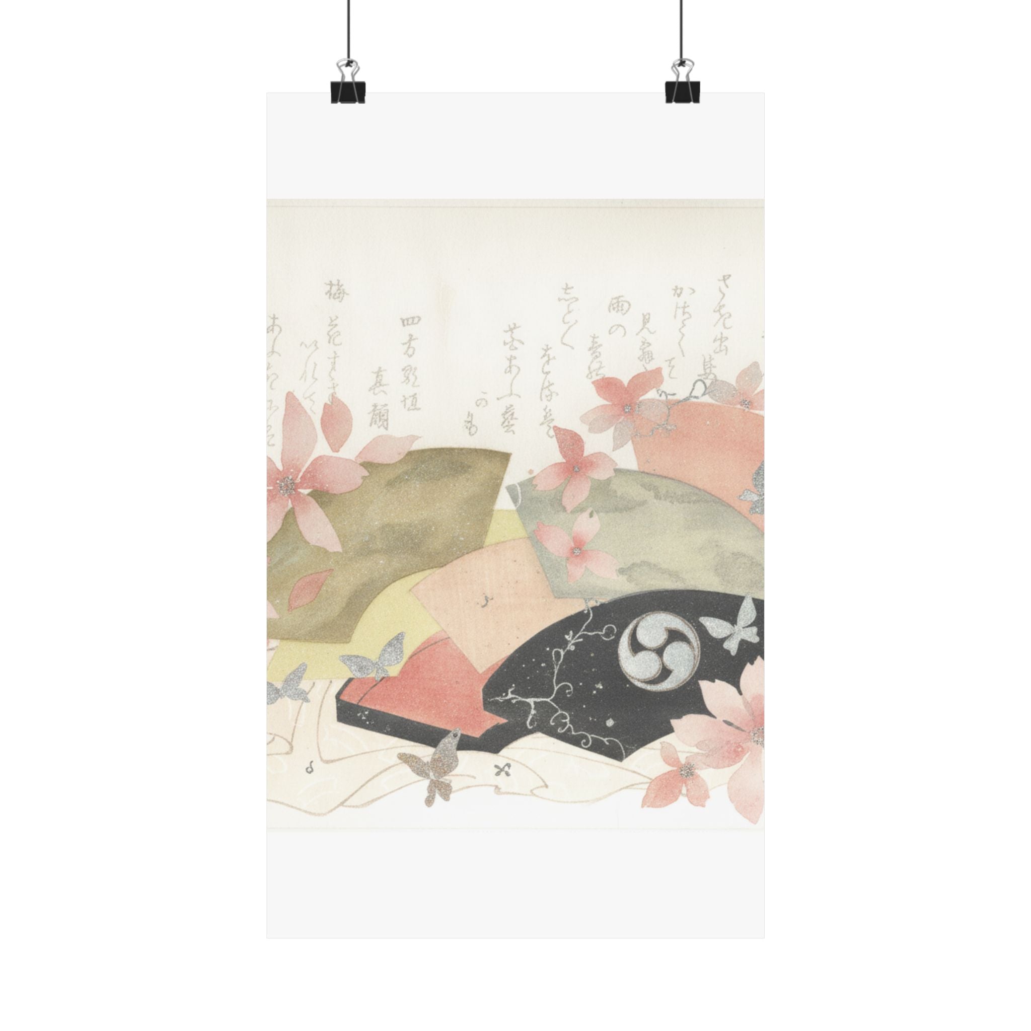 Watercolor — Fan-Box With Fans — Matte Poster