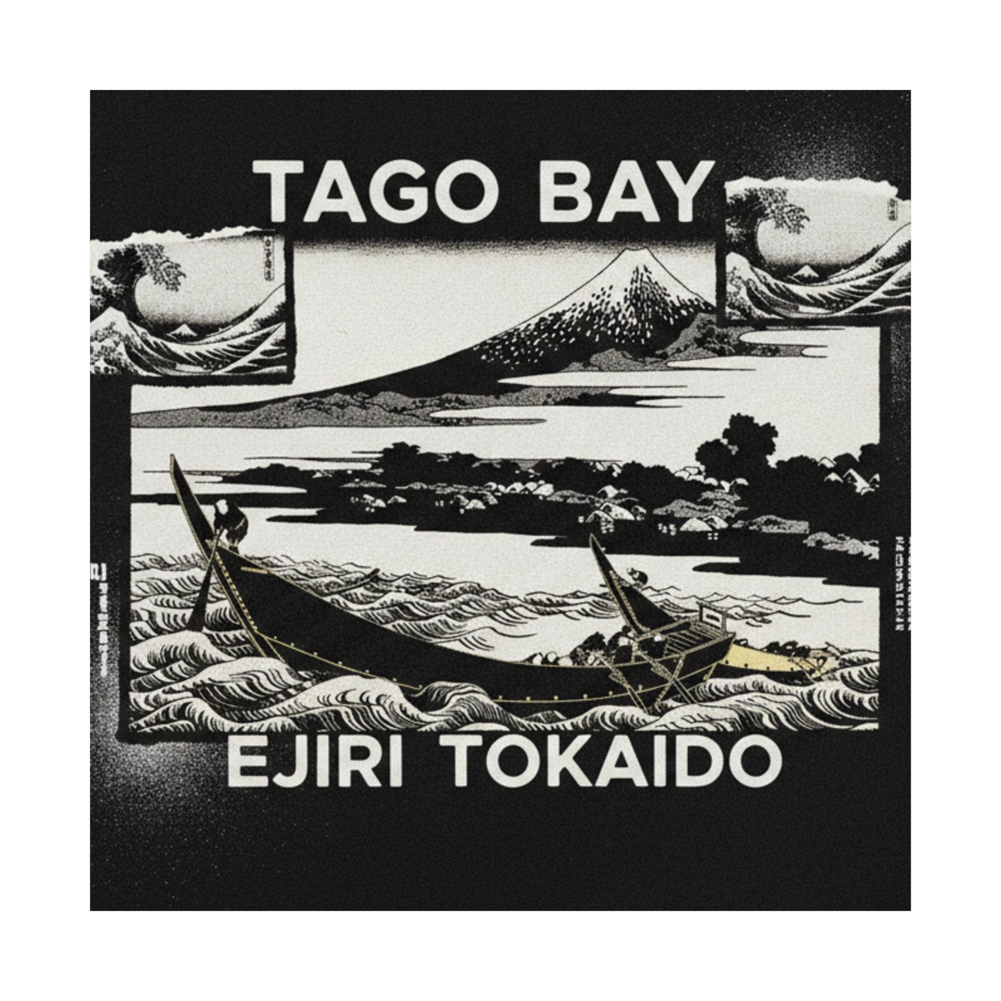 Streetwear Collage — Tago Bay Near Ejiri On The Tōkaidō (Tōkaidō Ejiri Tago No Ura Ryaku Zu), From Th — Matte Poster