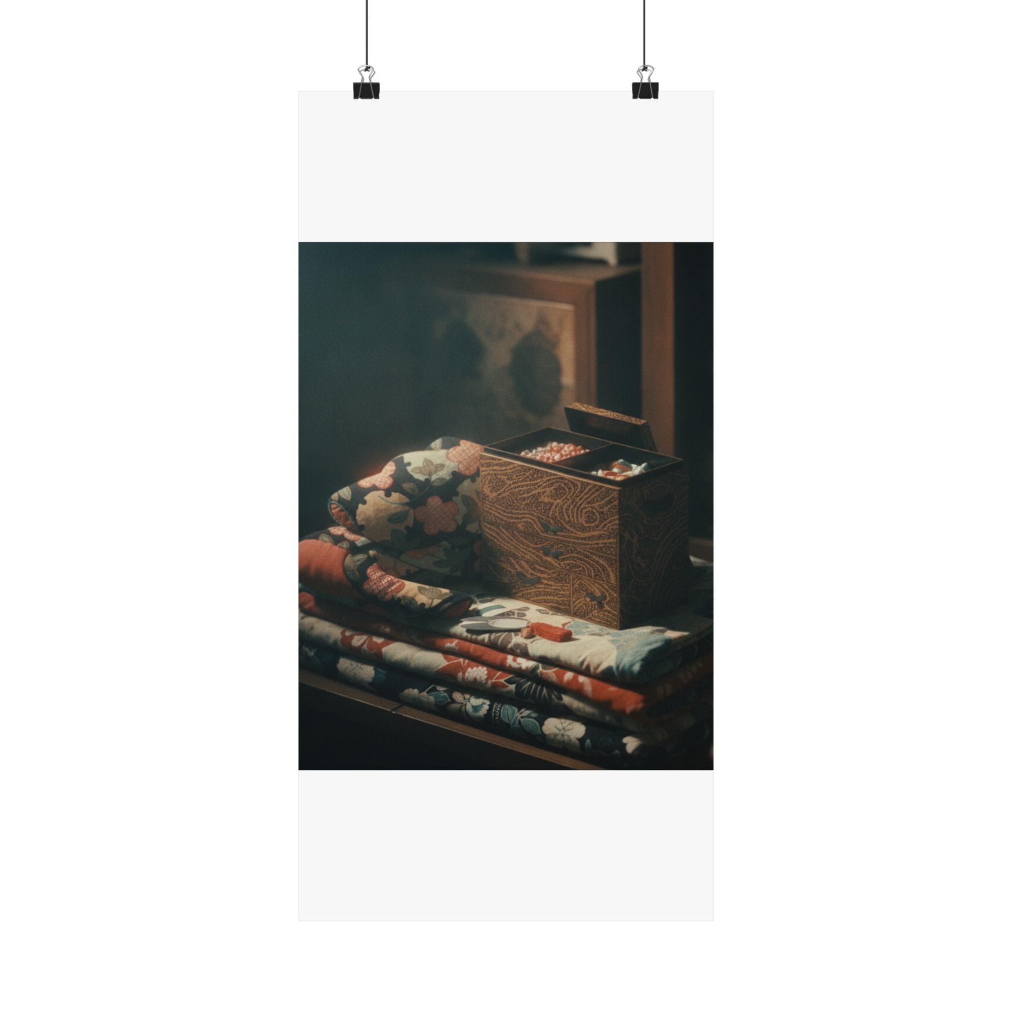 Cinematic — Lady'S Work-Box And Bed Clothing — Matte Poster