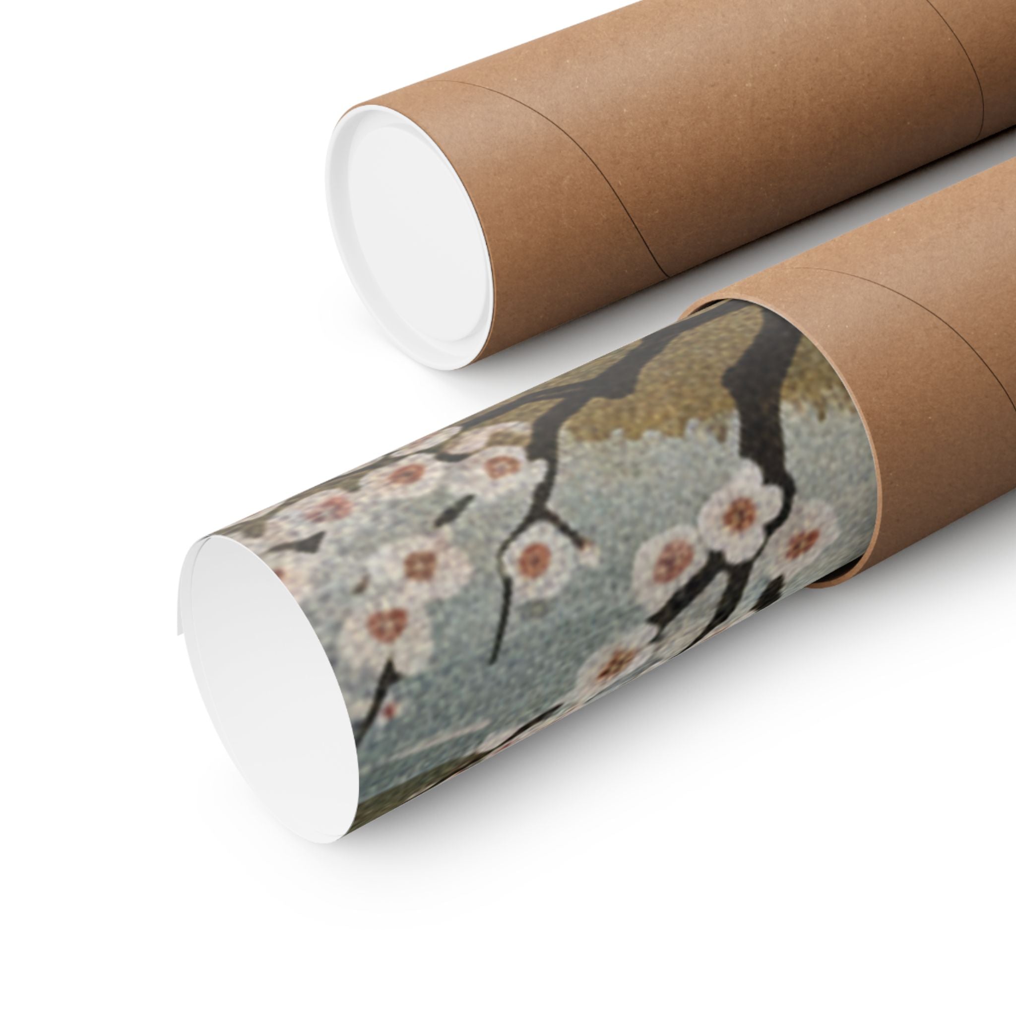 Scenic Nature — Plum Tree In Blossom — Matte Poster