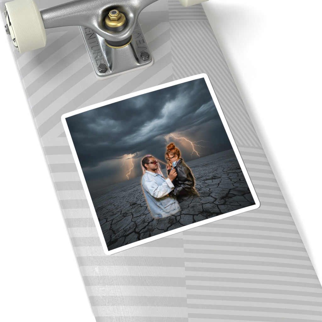 Dramatic Storm — Person — Kiss-Cut Sticker