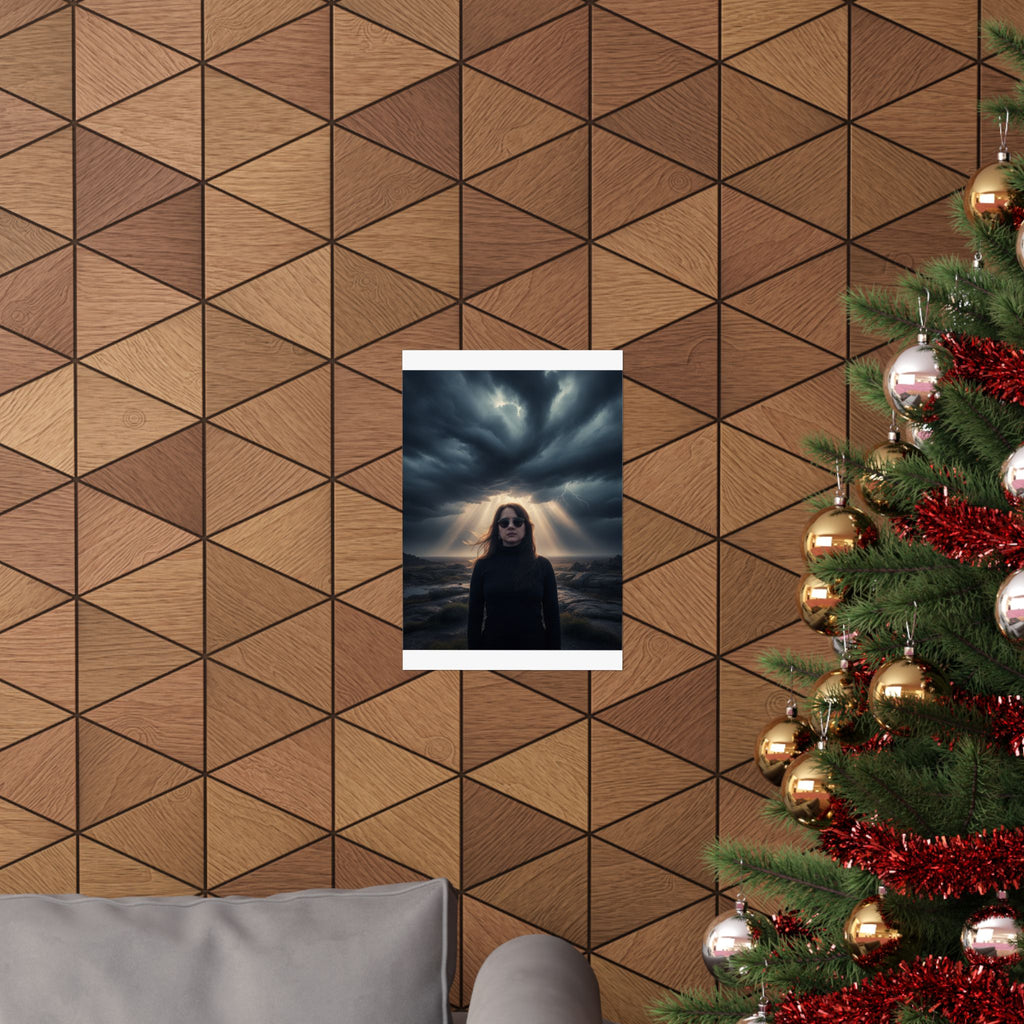 Dramatic Storm — Person — Matte Poster
