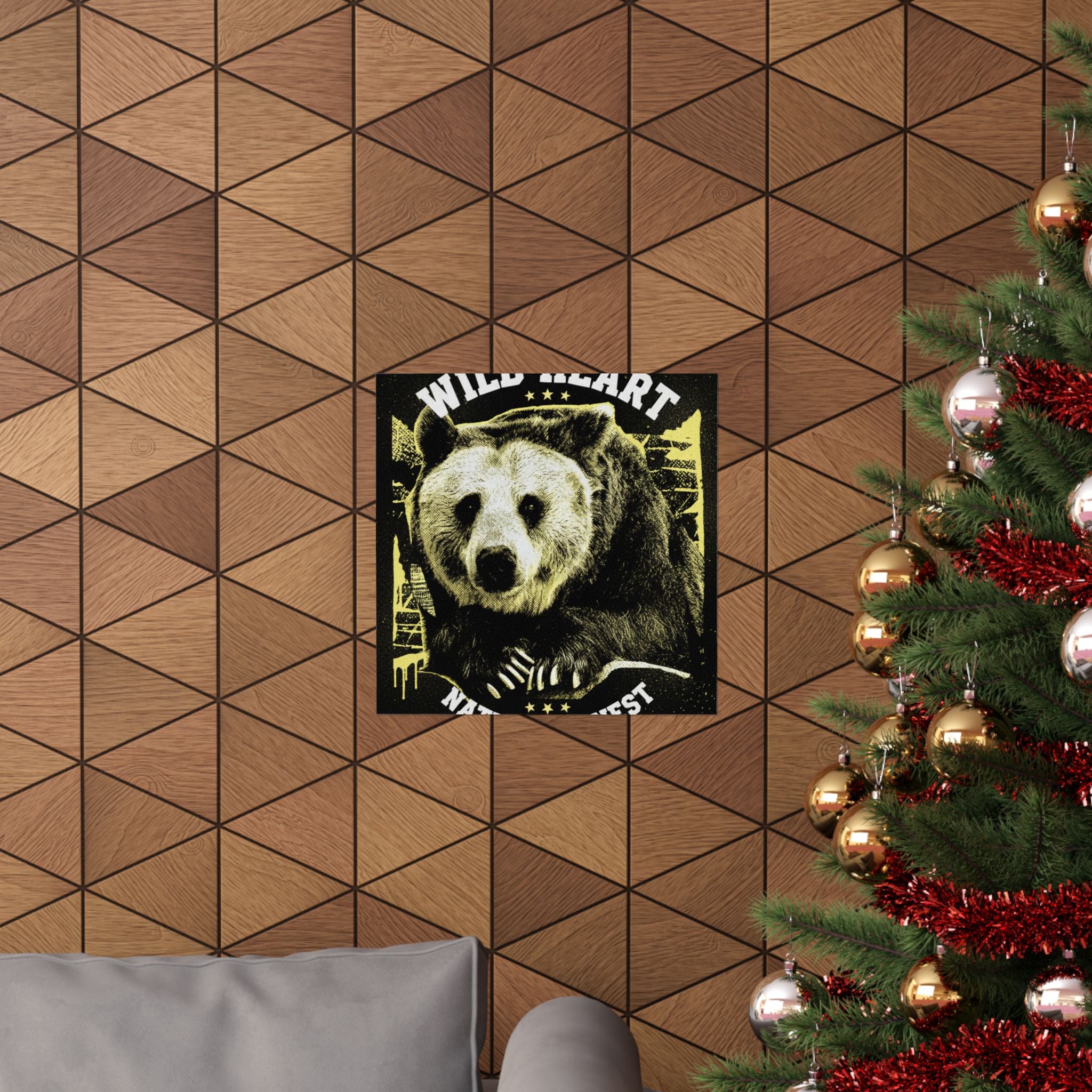 Streetwear Collage — Bear — Matte Poster