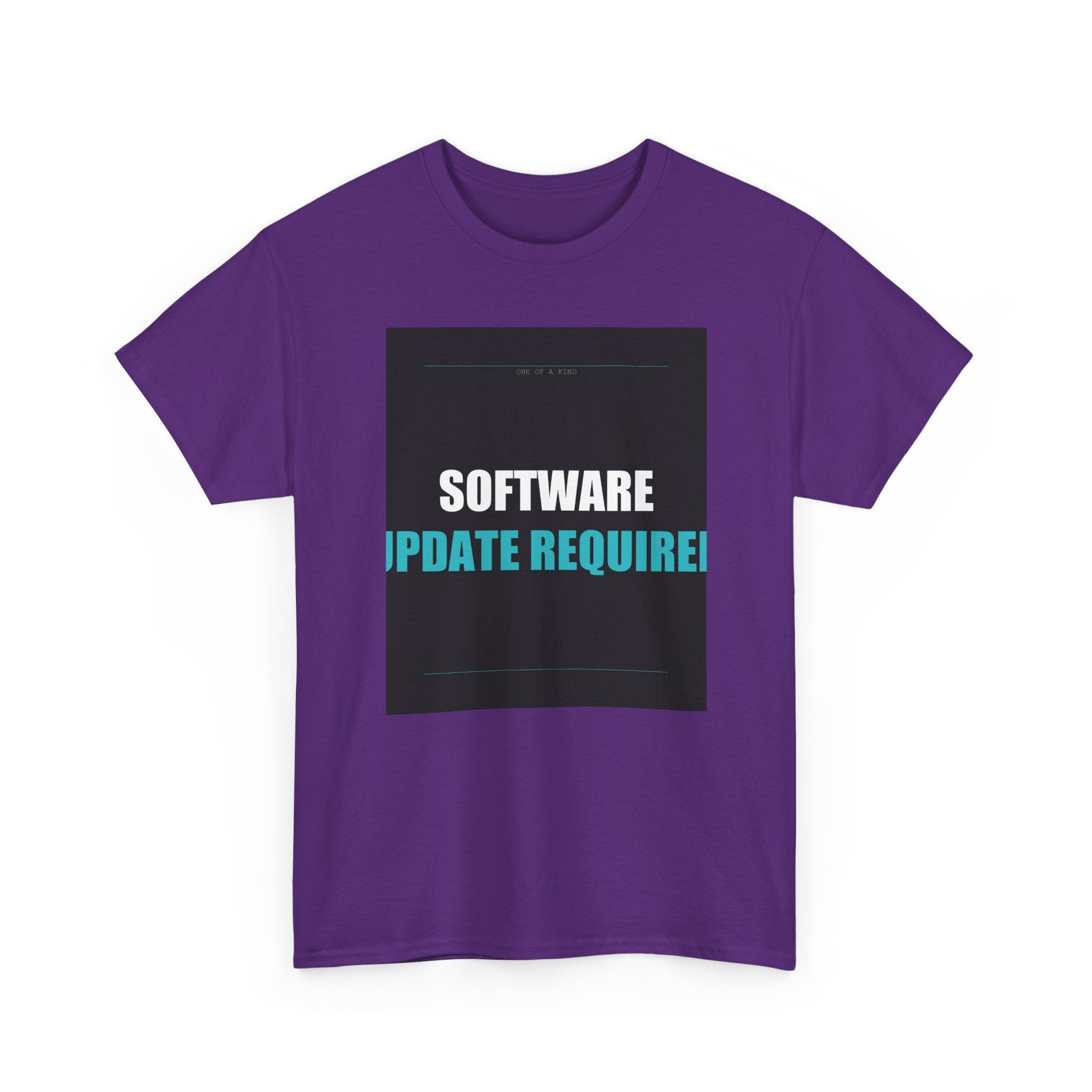 SOFTWARE UPDATE REQUIRED Cyan Type Graphic Tee