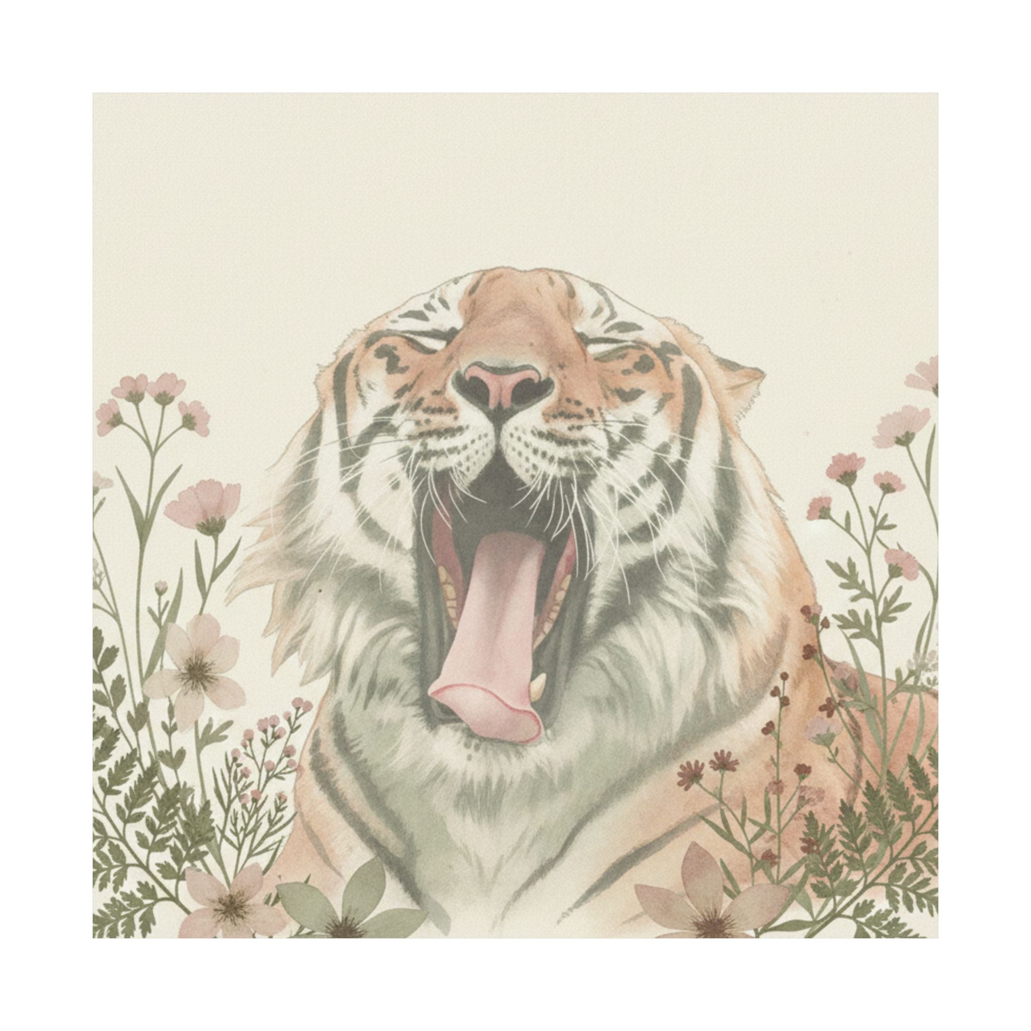 Botanical — Tiger — Matte Poster