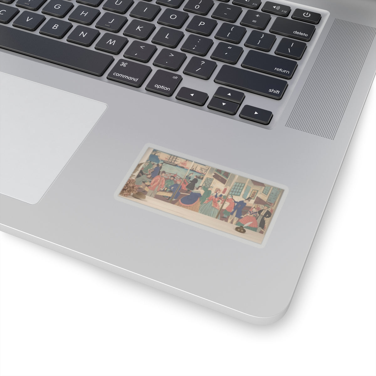 Product Marketing — People Of The Five Nations Drinking And Eating (Gokakoku Jinbutsu Dontaku No Zu) — Kiss-Cut Sticker